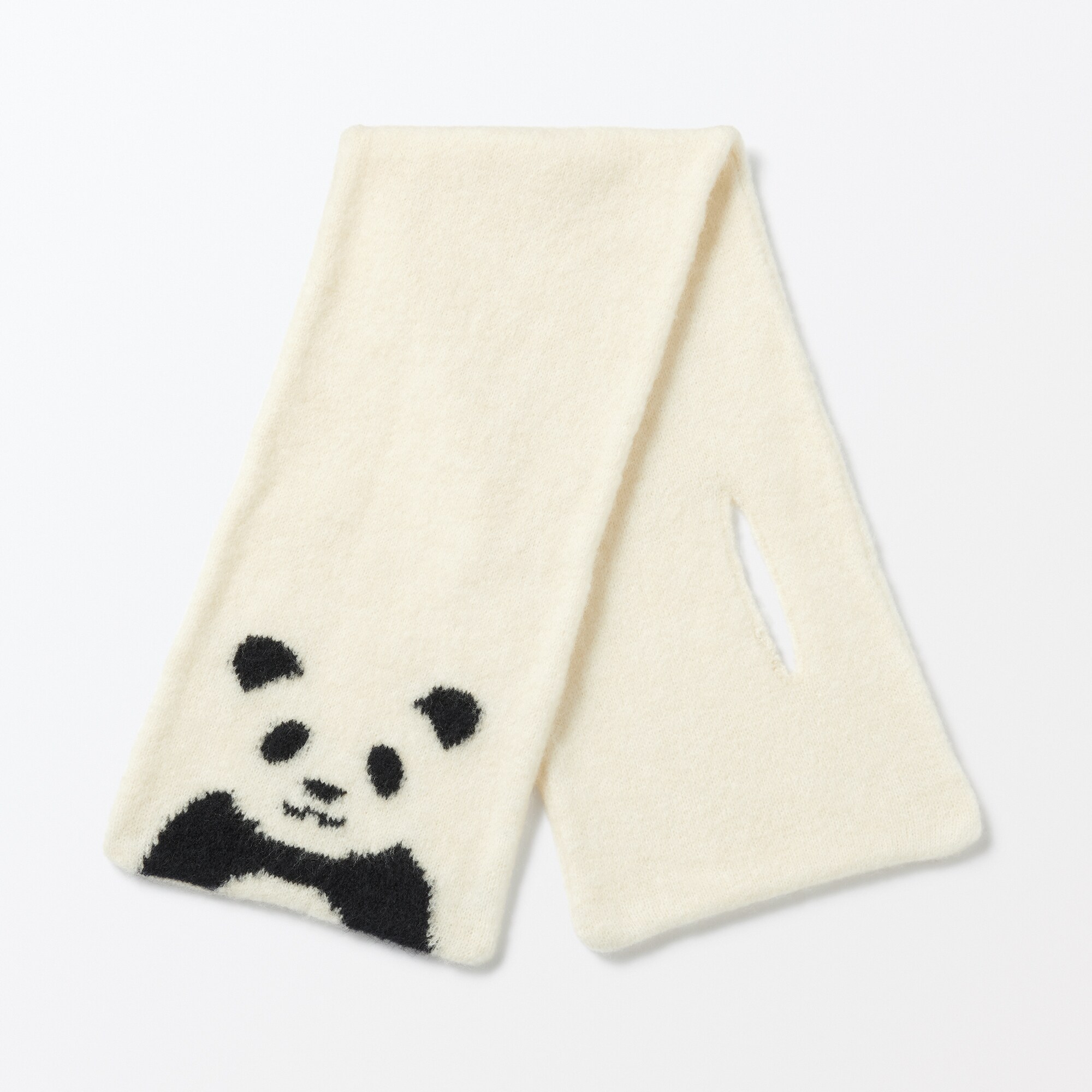 再生ポリエステル混　のびのび　動物マフラー（キッズ）