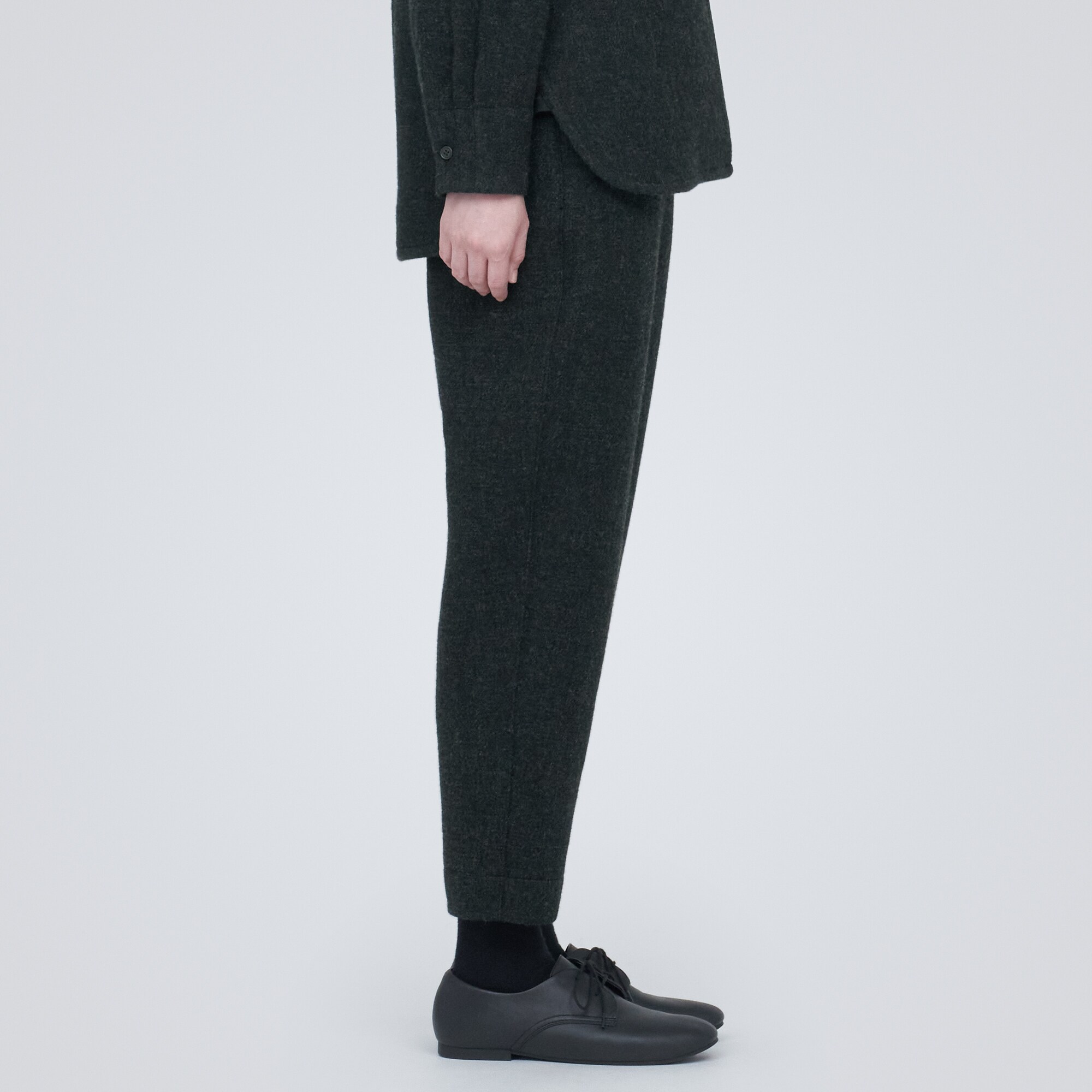 再生ウール混二重織りパンツ（婦人）