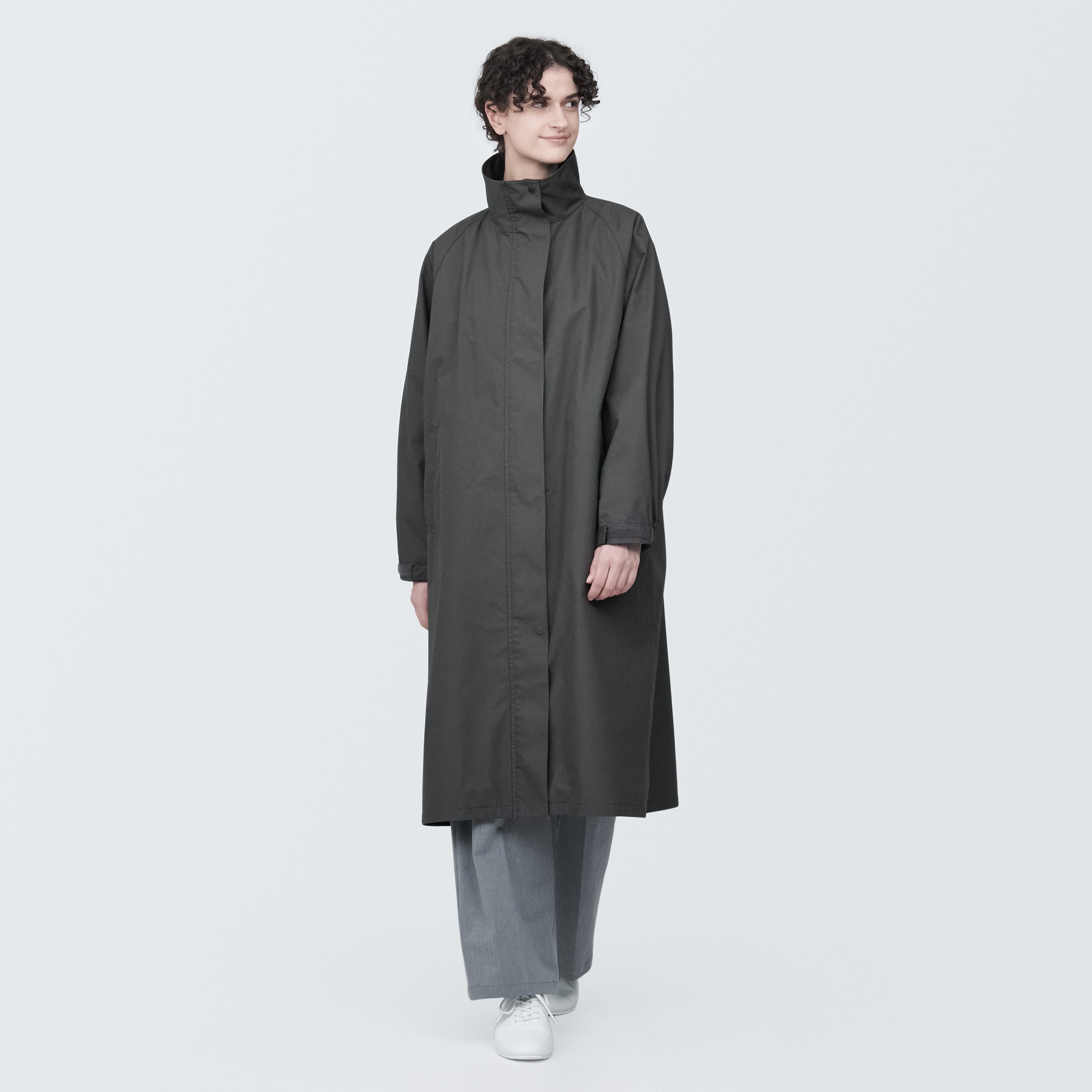 婦人　撥水スタンドカラーコート