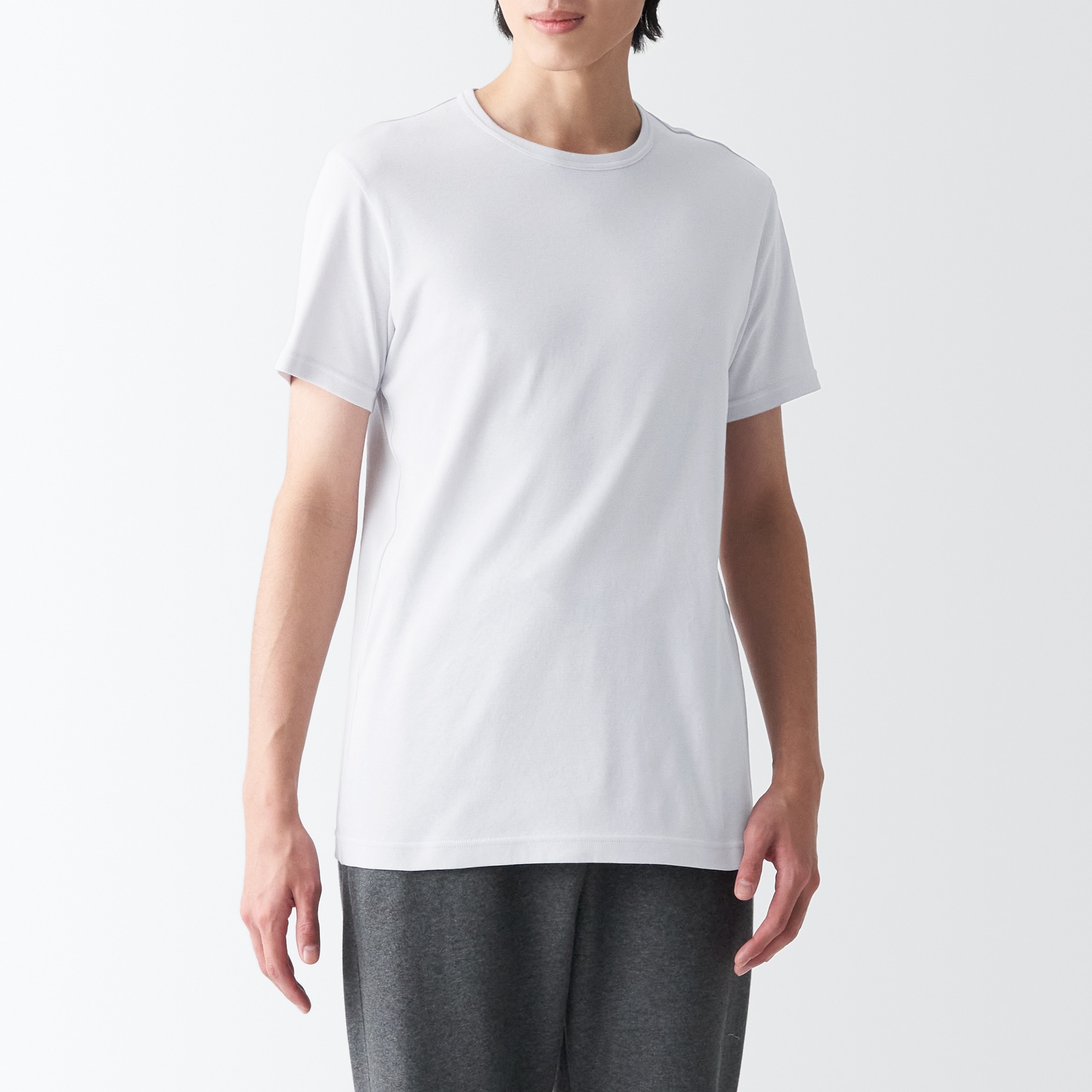 さらっと綿　クルーネック半袖Ｔシャツ