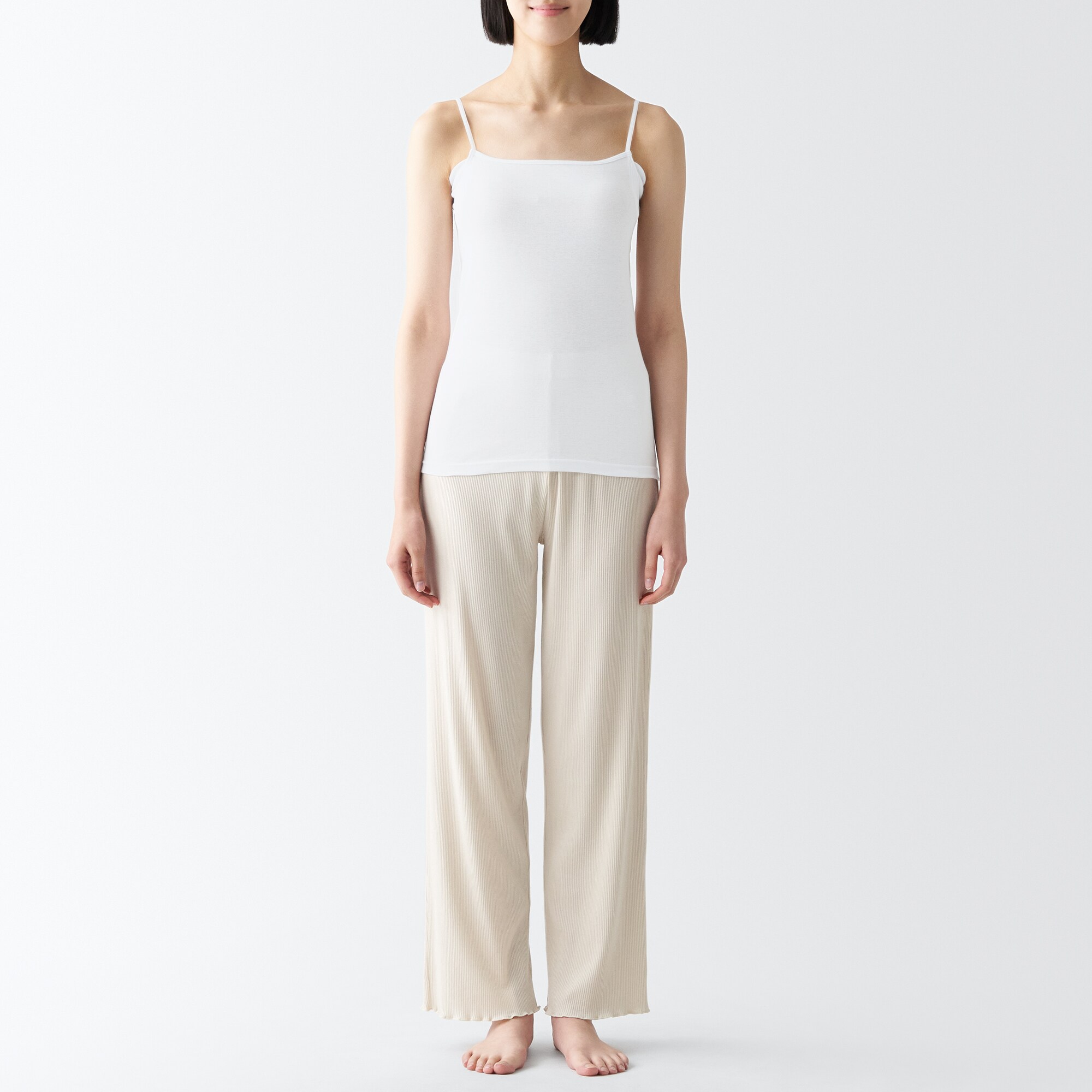 さらっと綿　汗取りパッド付きキャミソール