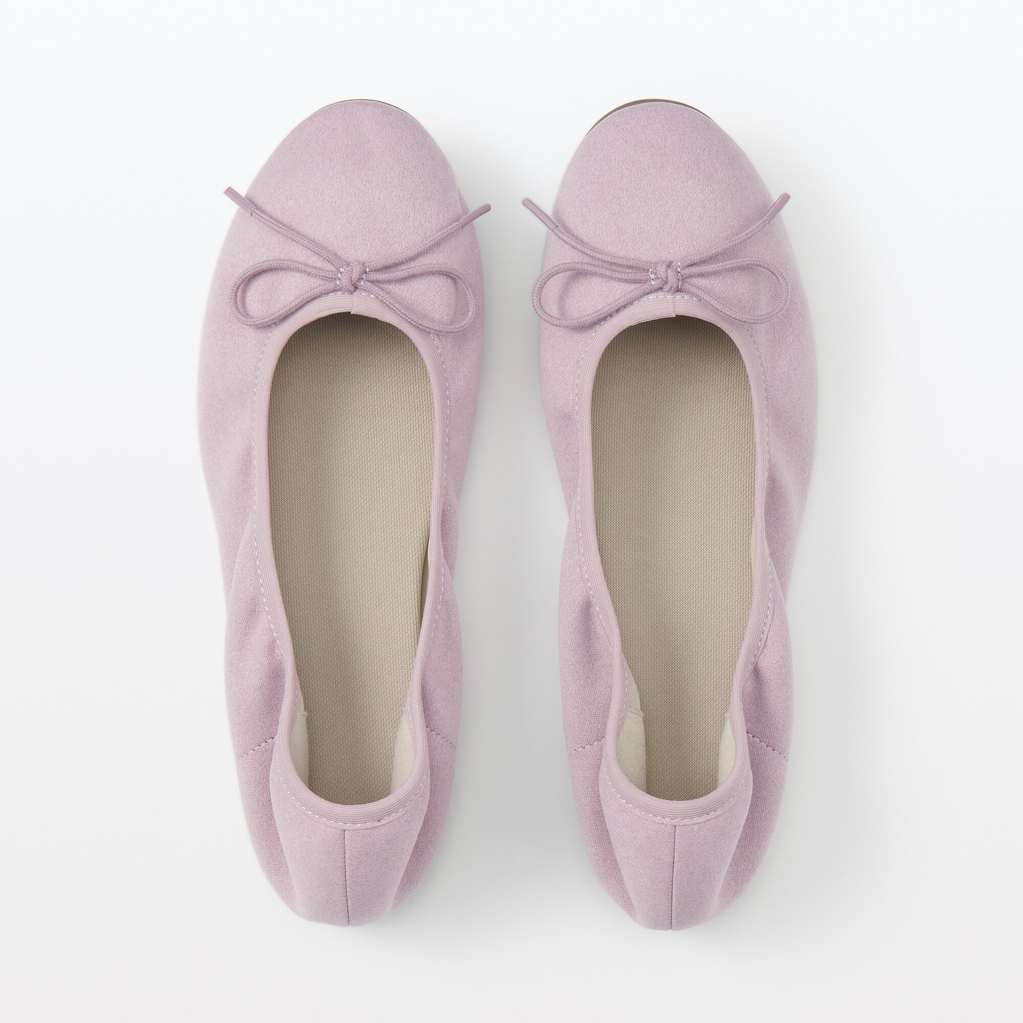 婦人　撥水リボンバレエシューズ