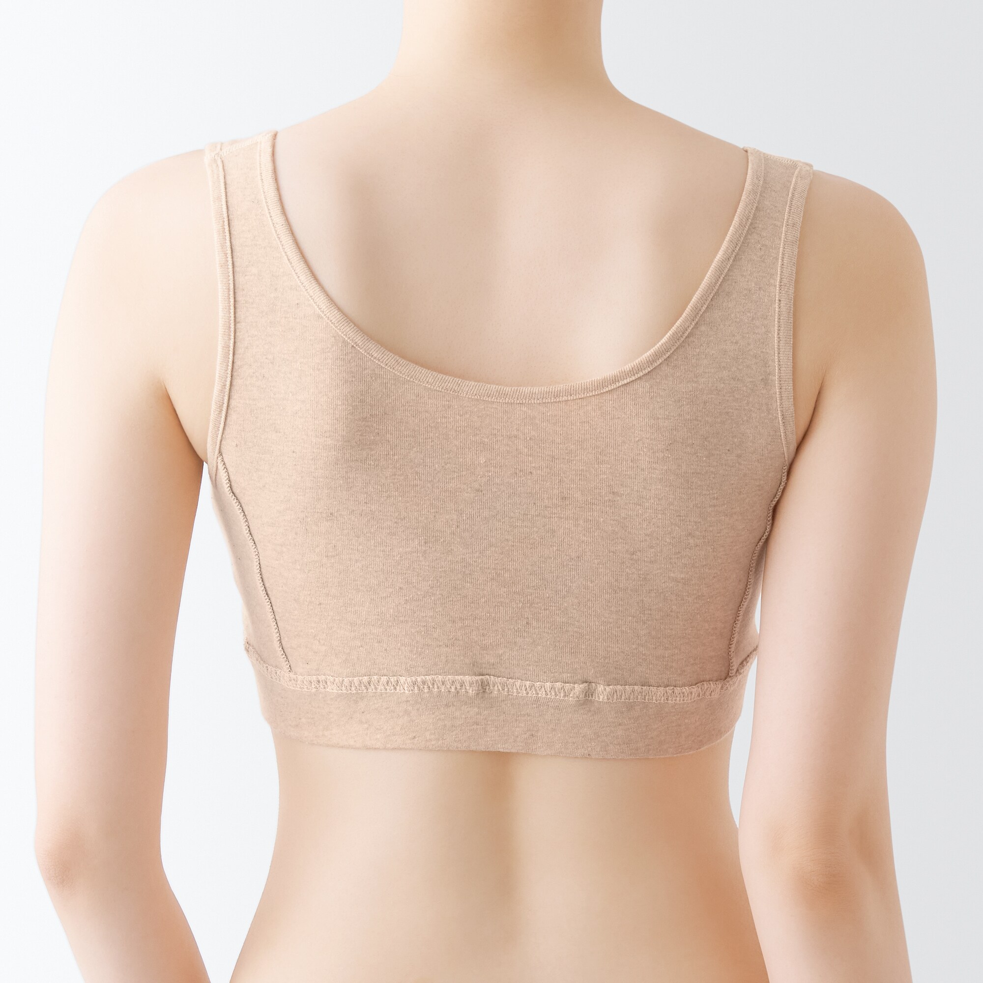 無染色前開きブラジャー