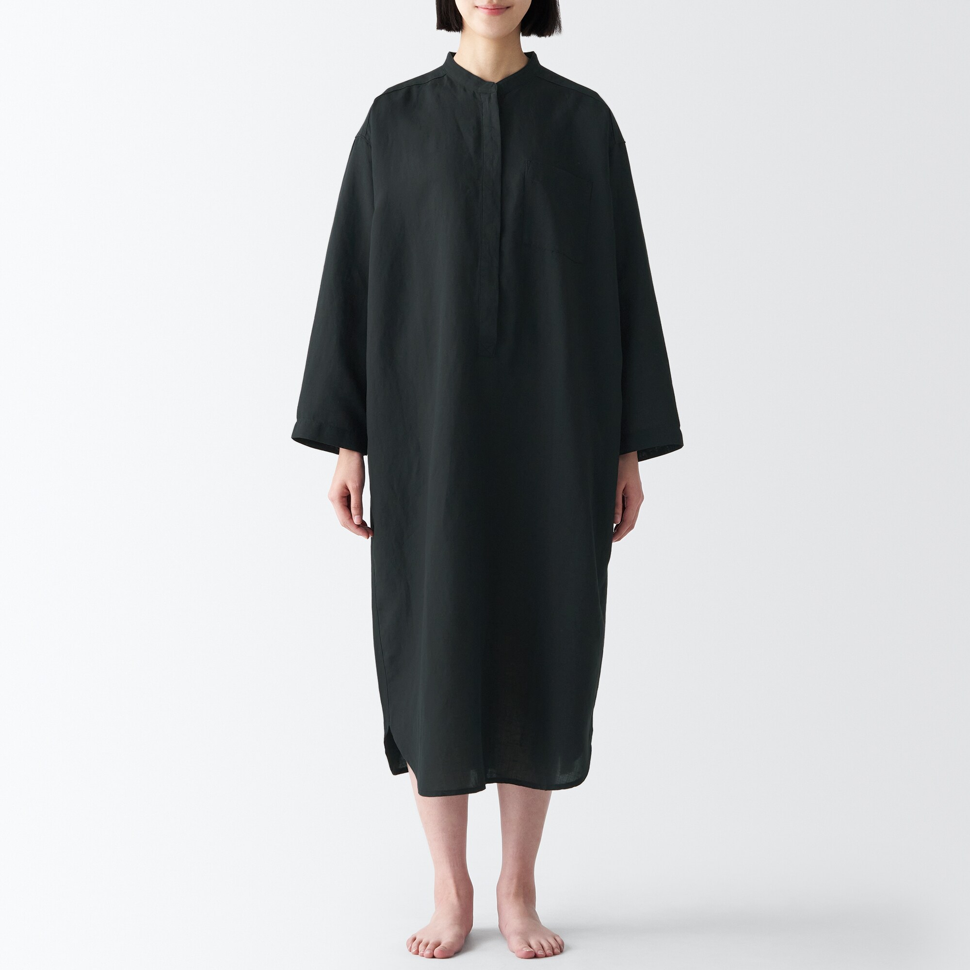 天然由来の接触冷感　リヨセル麻クルタ