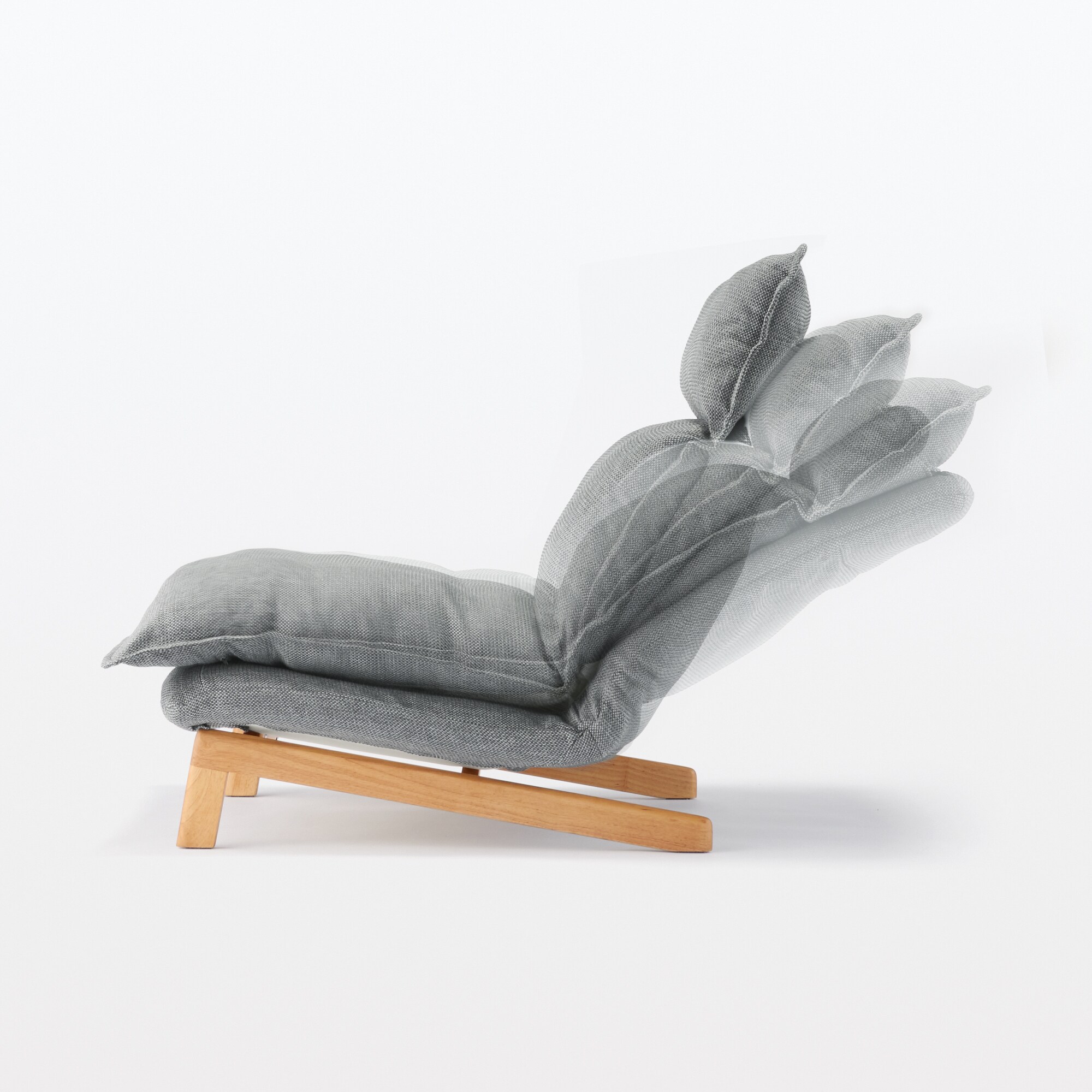 ハイバックリクライニングソファ　１シーター　ポリエステル平織