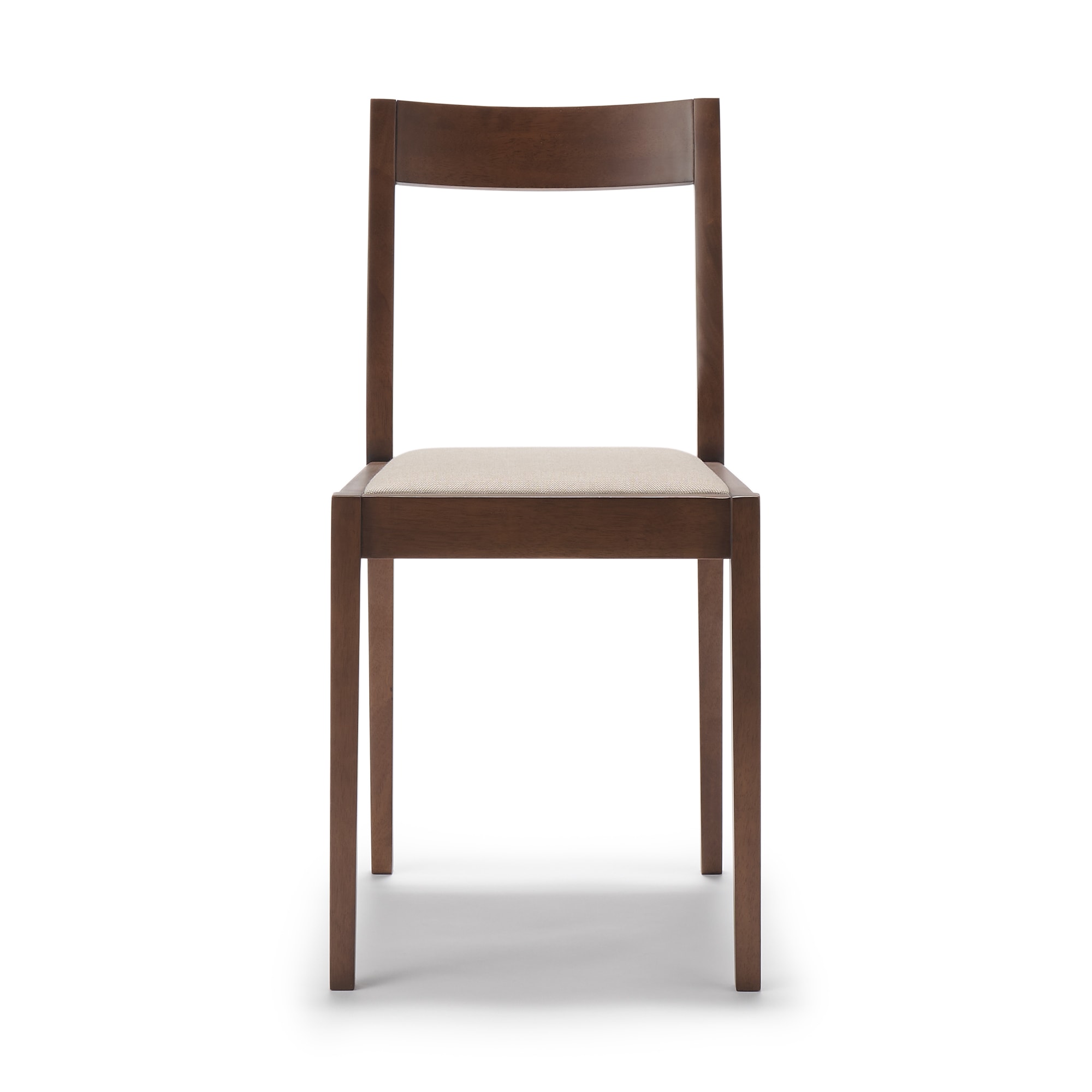 木製チェア　ラバーウッド材　ブラウン