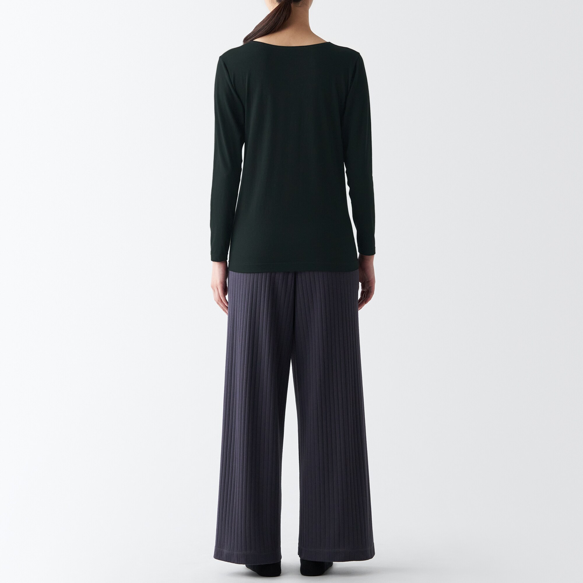 あったか綿　クルーネック長袖Ｔシャツ