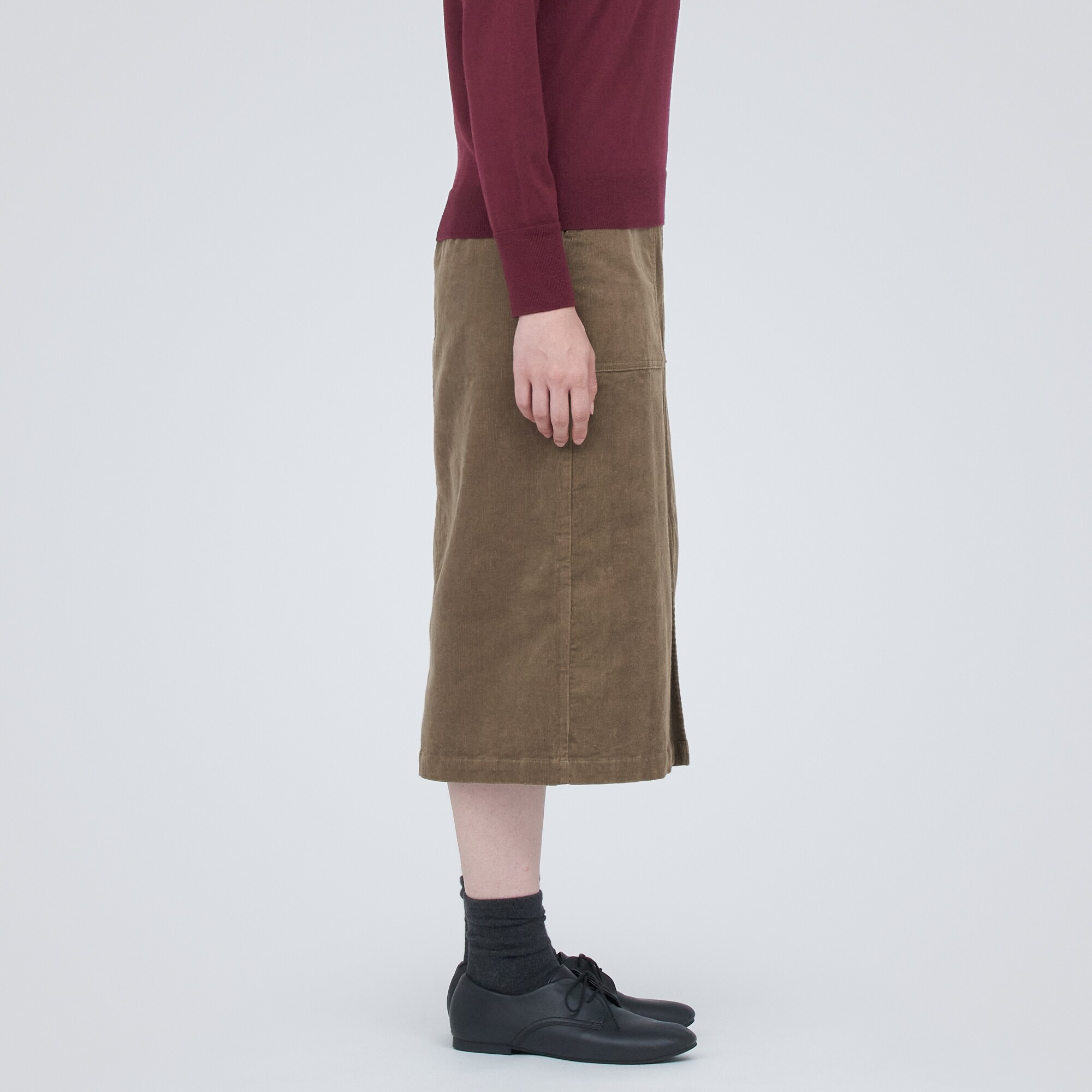 コーデュロイナロースカート