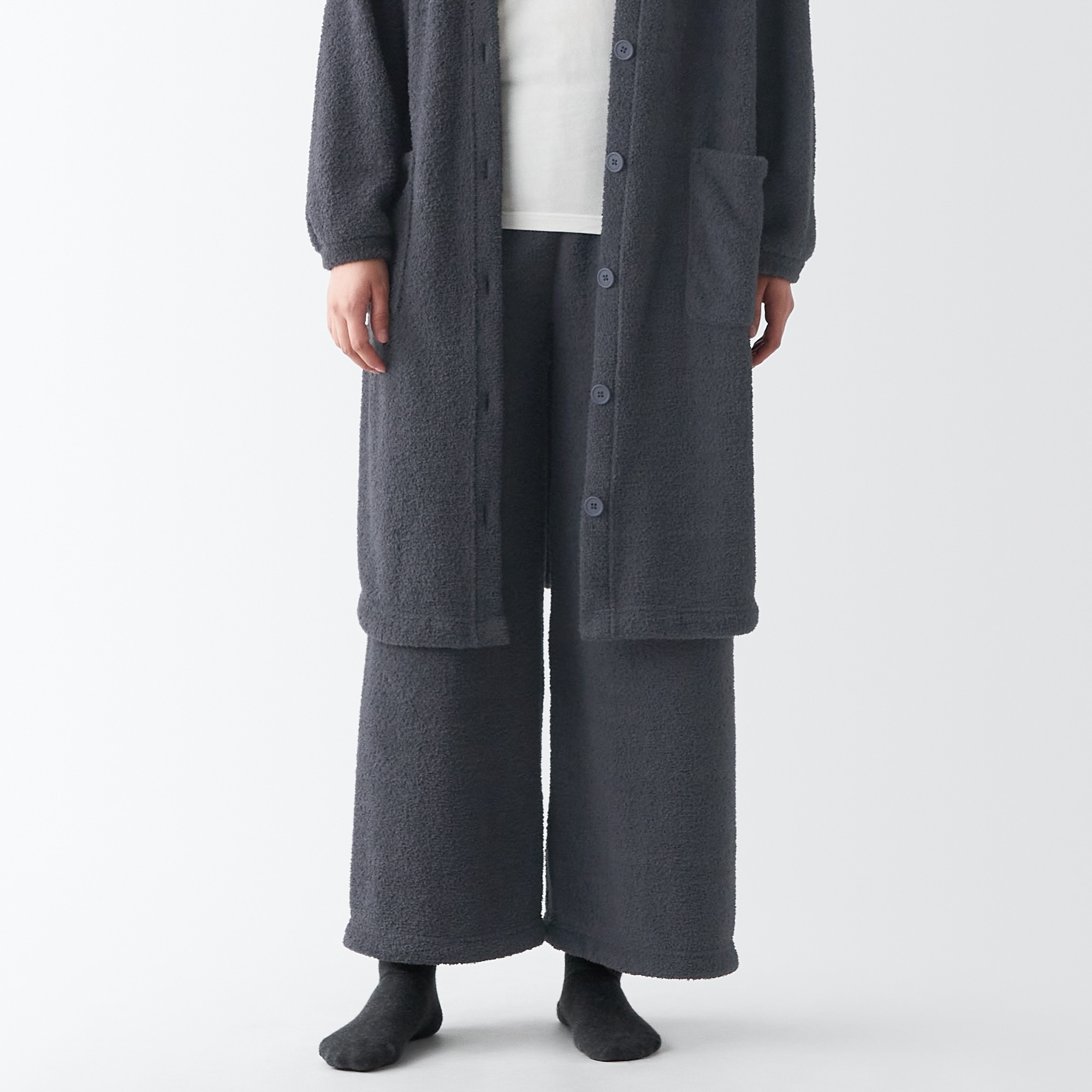 ニットフリース　ロングパンツ