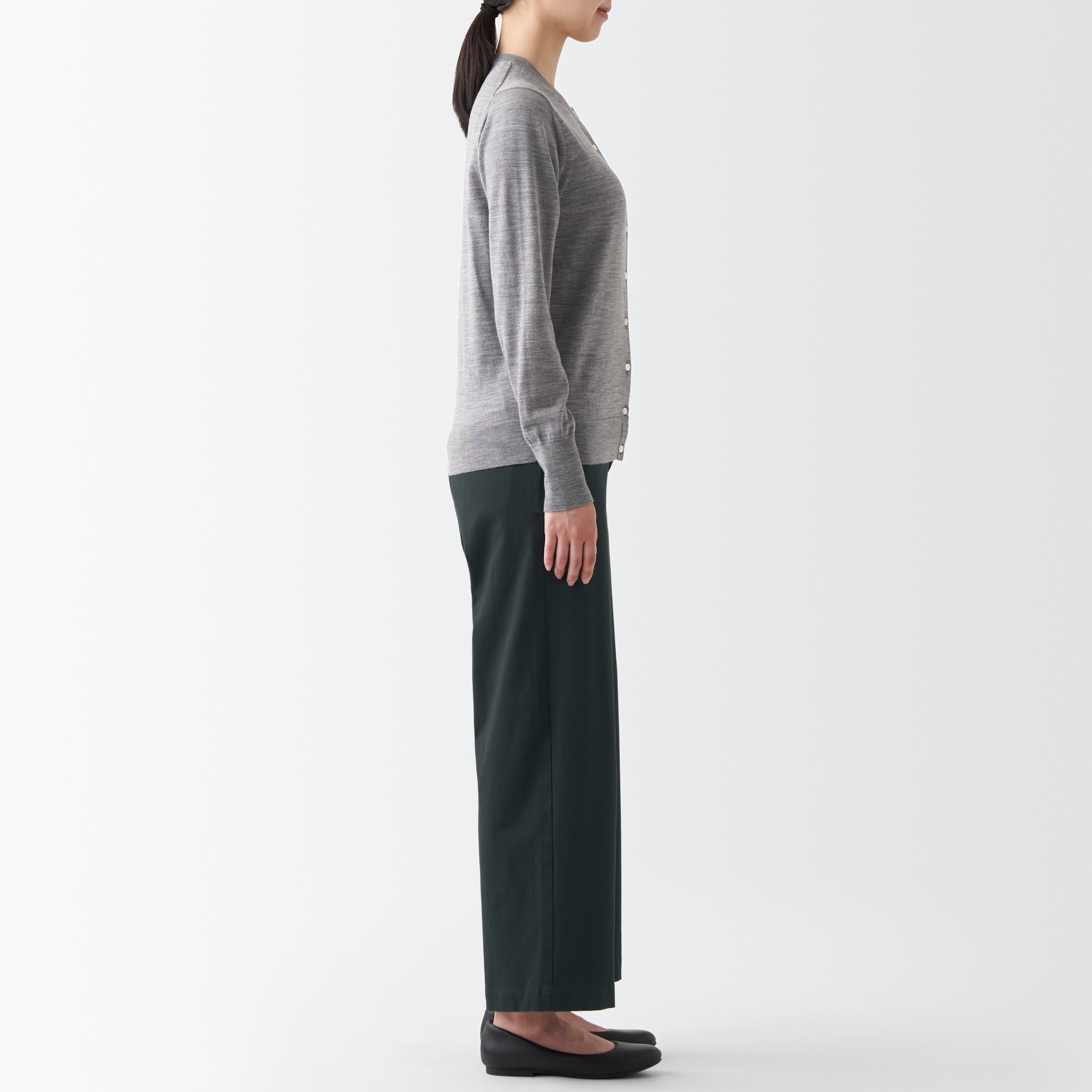 縦横ストレッチチノワイドパンツ（股下６６～７０ｃｍ）新サイズ対応