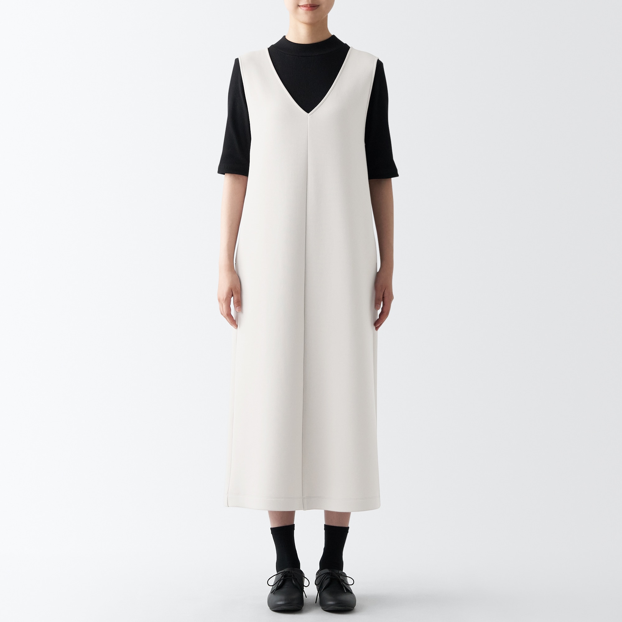 二重編みスウェットジャンパースカート