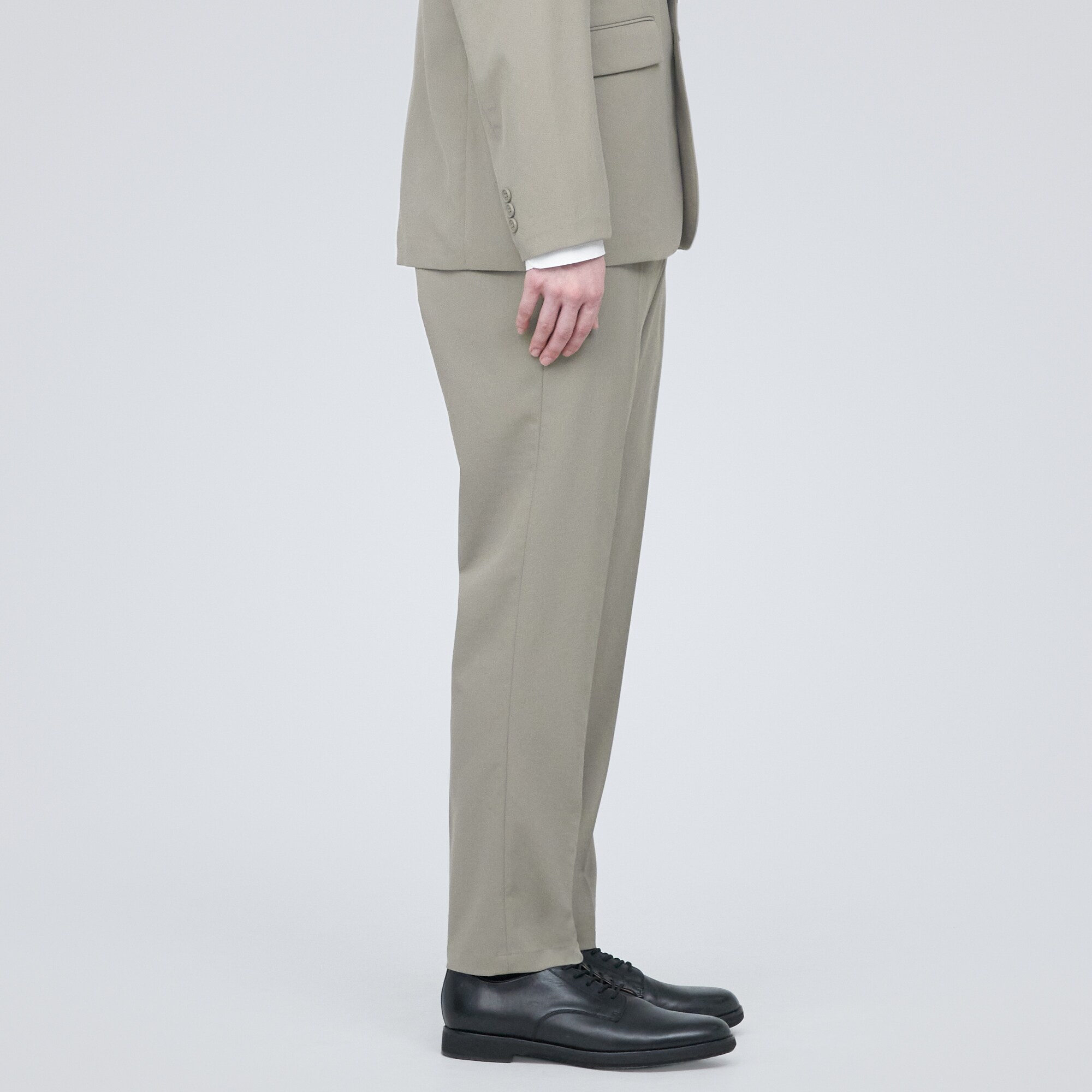 【セットアップ可能】撥水ストレッチノータックパンツ