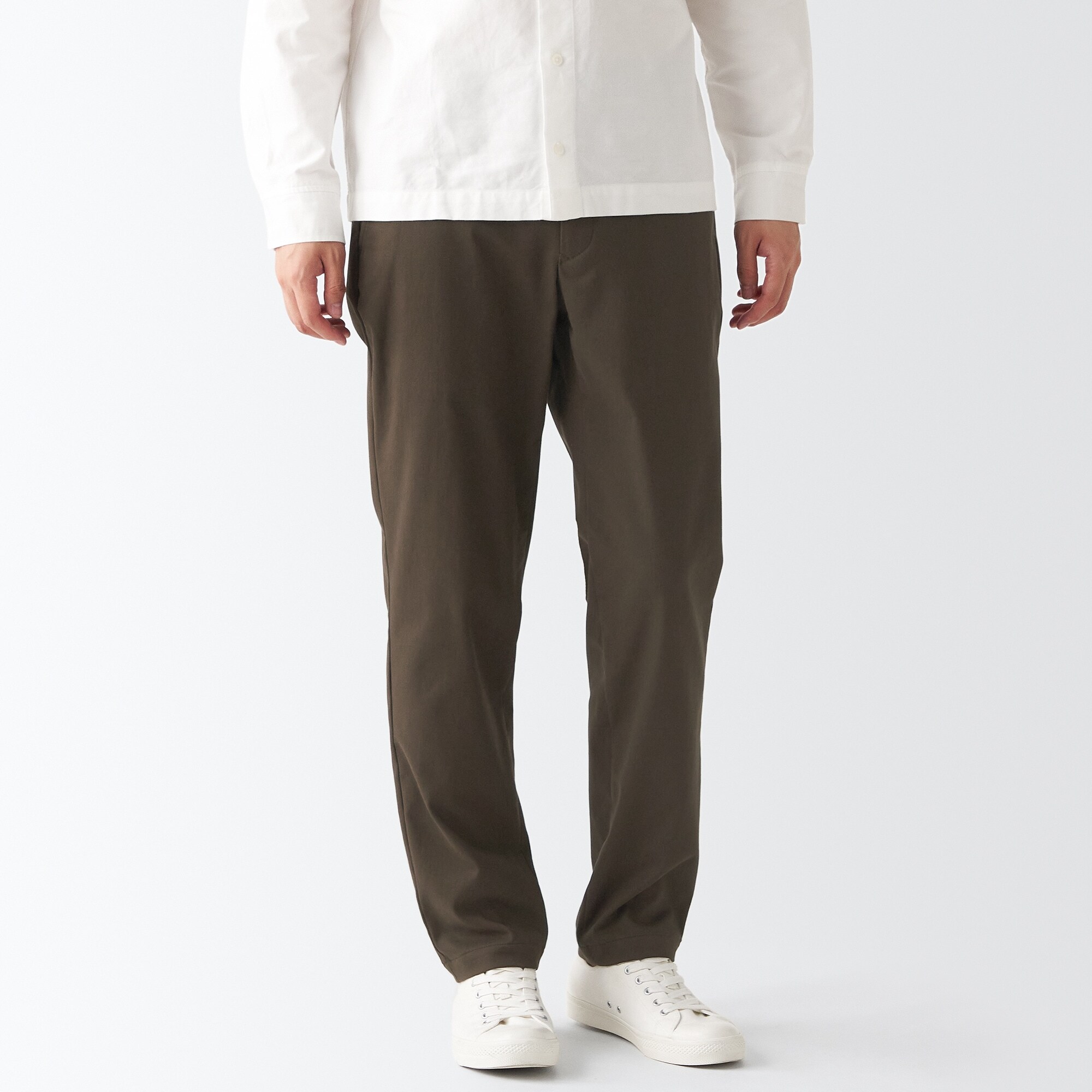 裏起毛ストレッチツイルテーパードパンツ