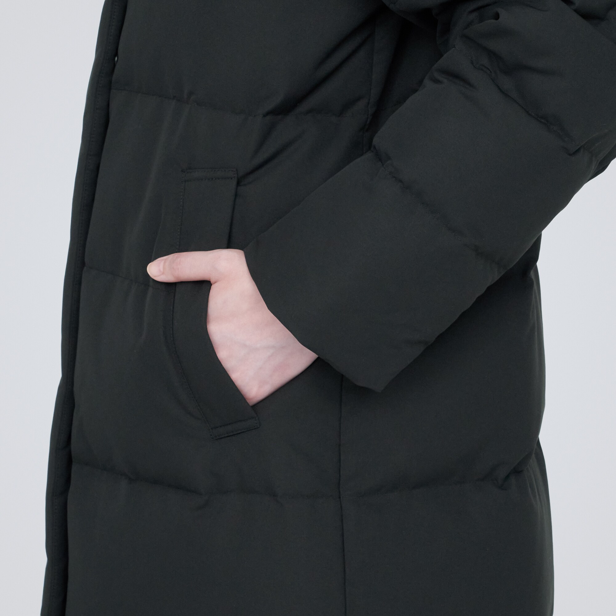 撥水ロングダウンコート