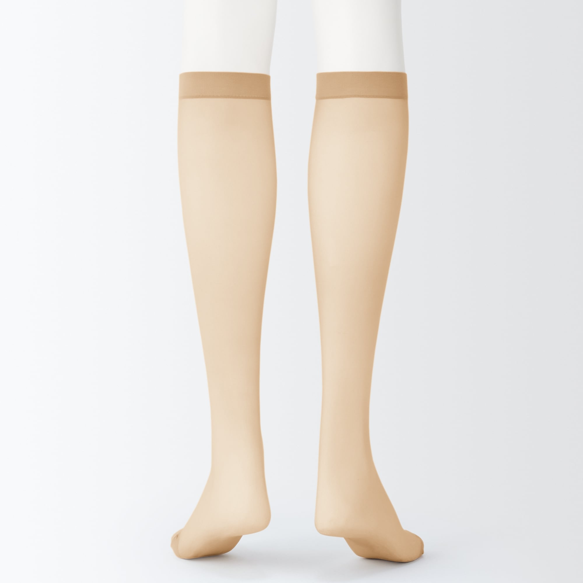 婦人　サポートタイプ・２０デニール　ひざ下丈ストッキング（３足組）