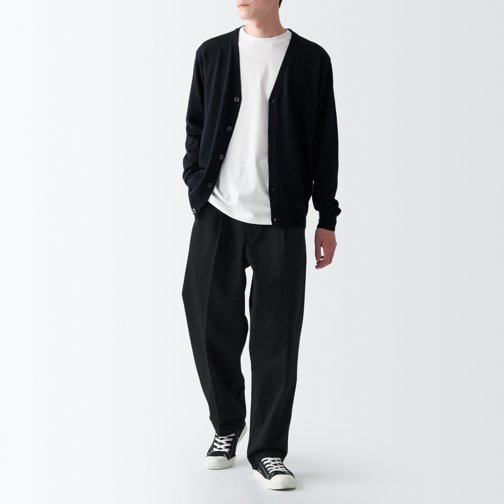 【ワイド】チノタックワイドパンツ