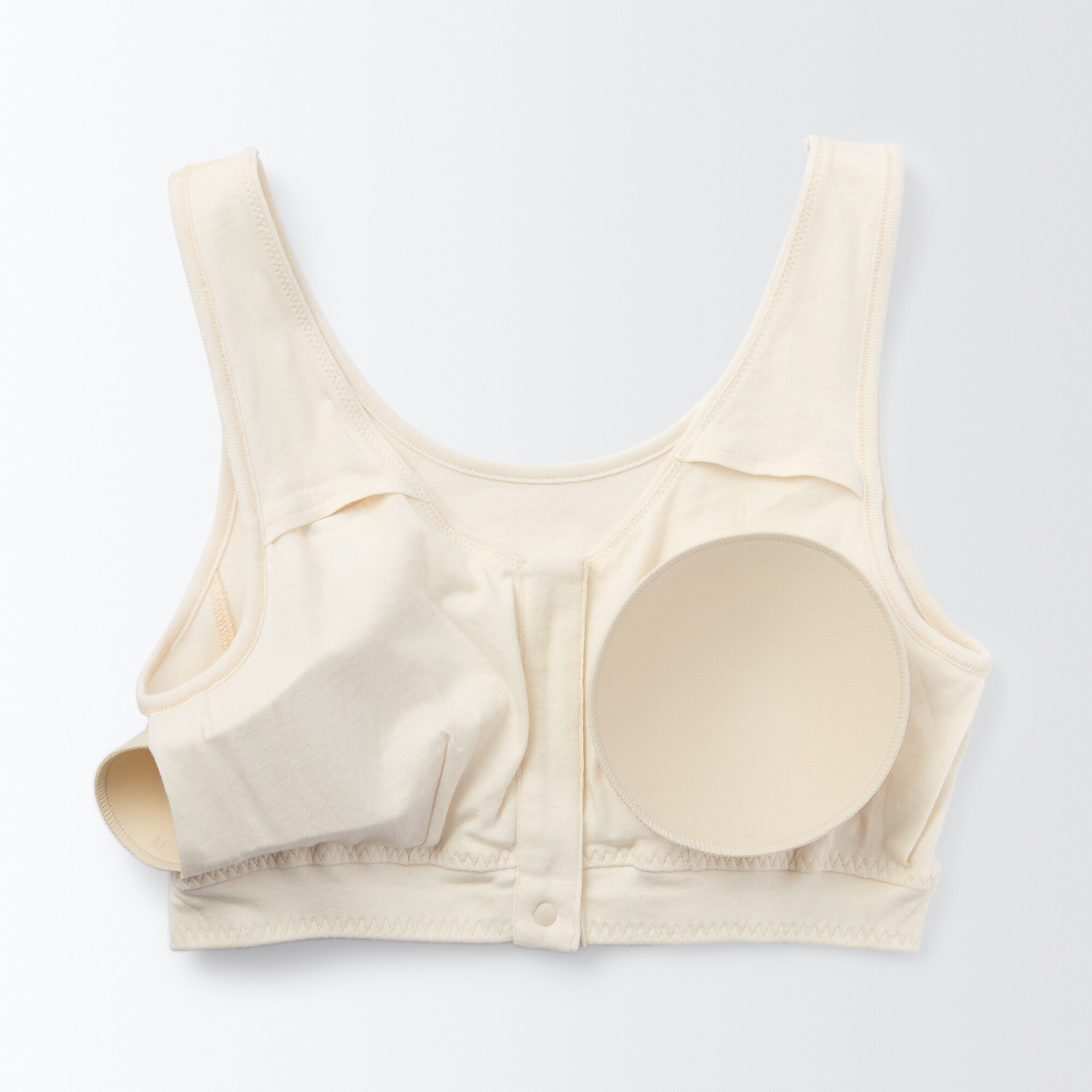 無染色前開きブラジャー