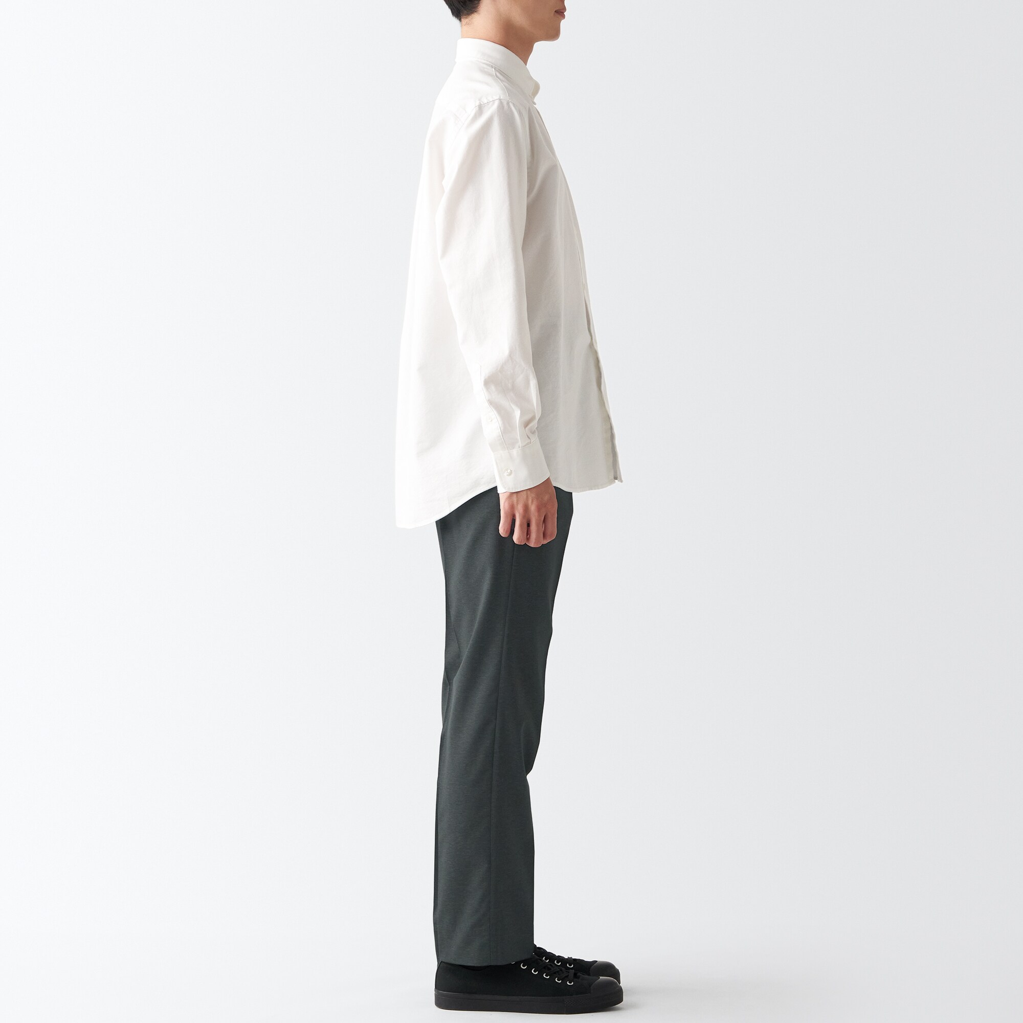 【セットアップ可能】イージーケア　ストレッチノータックパンツ