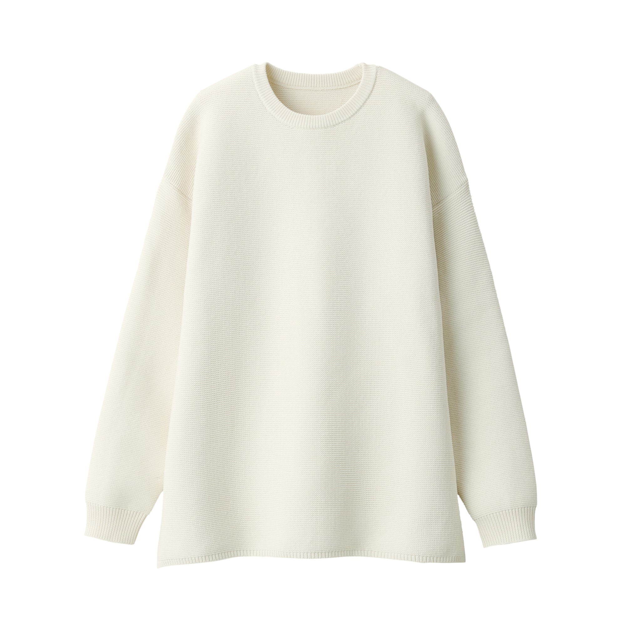 あたたかくて洗えるクルーネックセーター