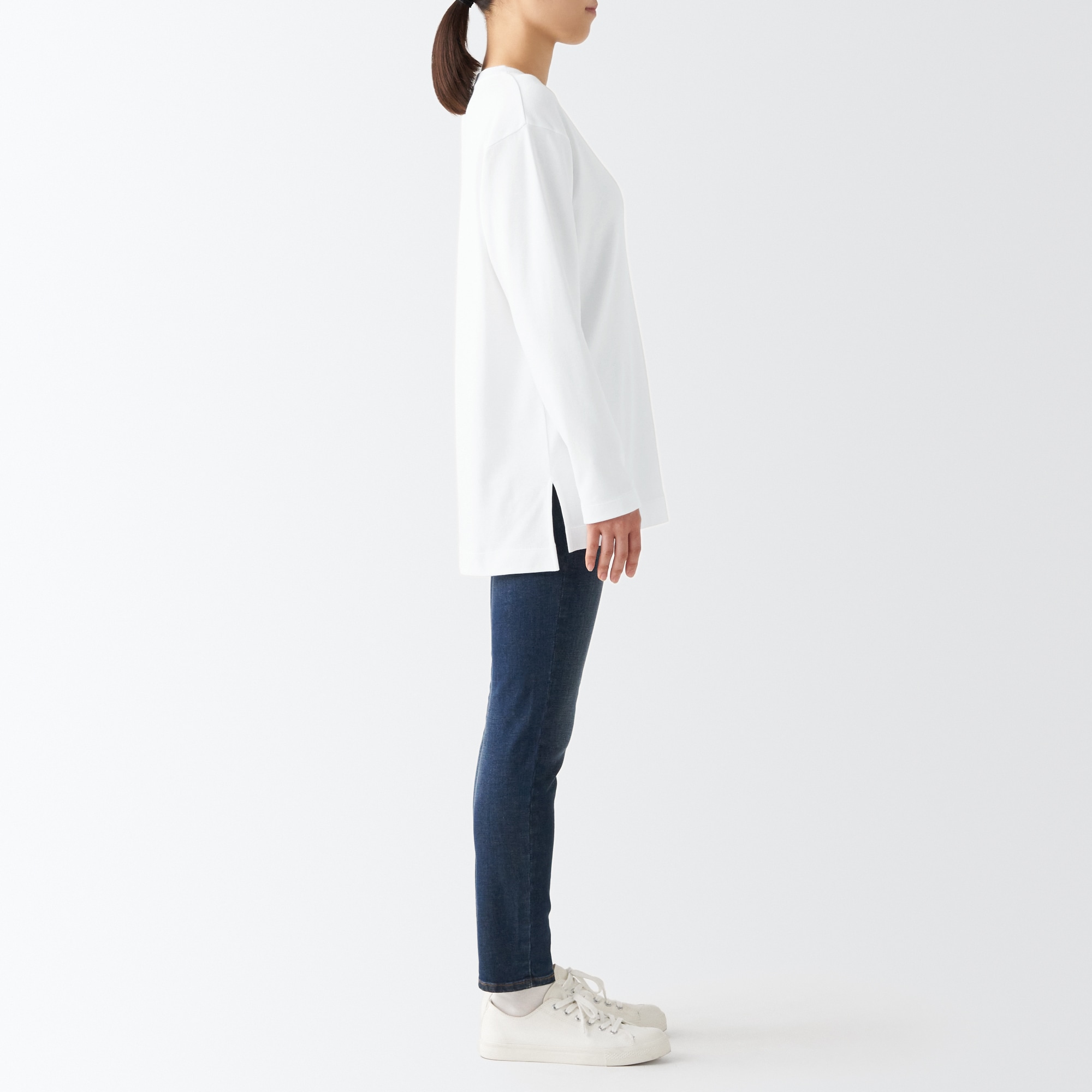 スムース編みロング長袖Ｔシャツ