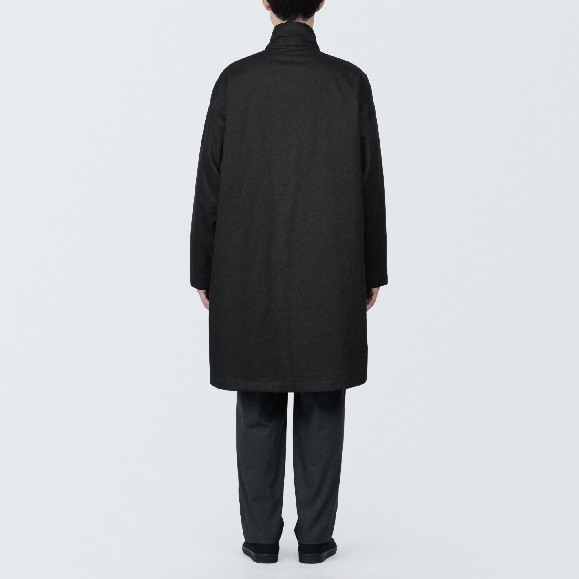 紳士　木の実から作ったカポック混中わた　コート