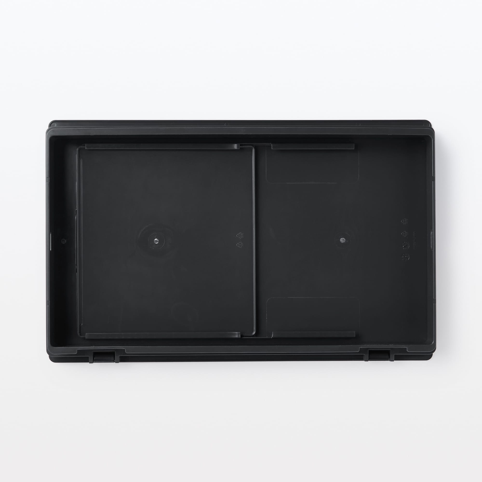 再生ポリプロピレン入りフタが選べるダストボックス用フタ　スライド窓付横開き用