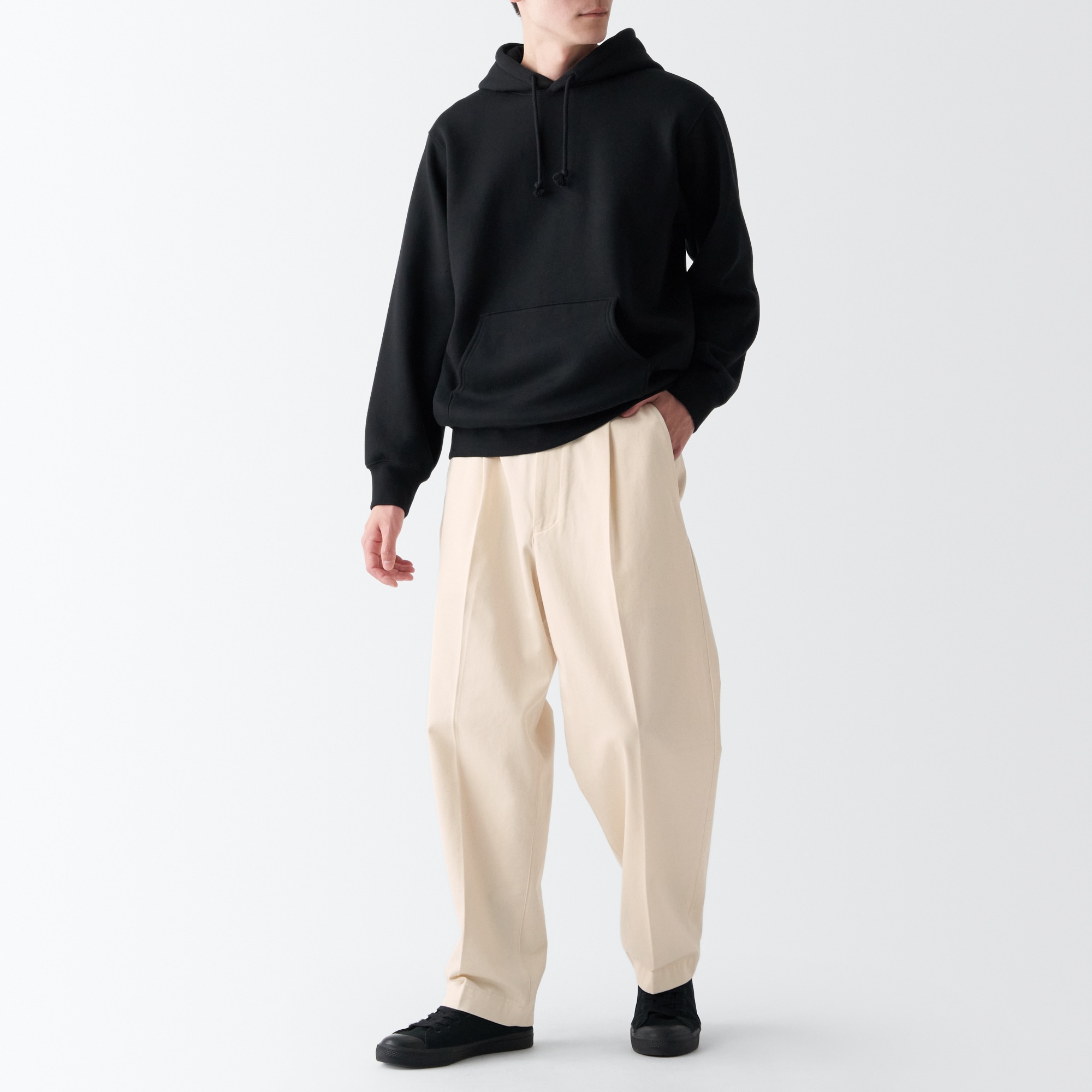 【ワイド】チノタックワイドパンツ