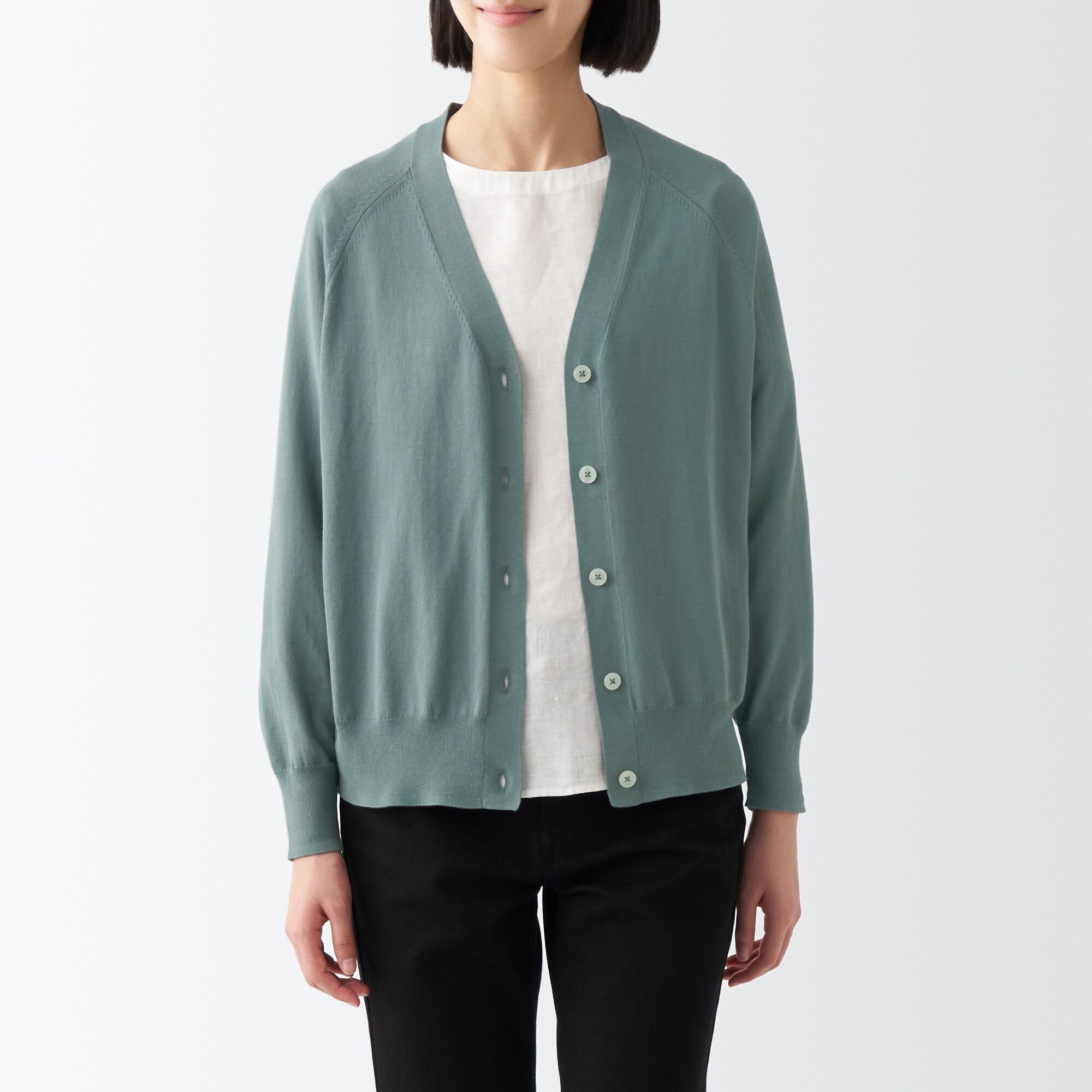 ＵＶカット強撚Ｖネックワイドカーディガン