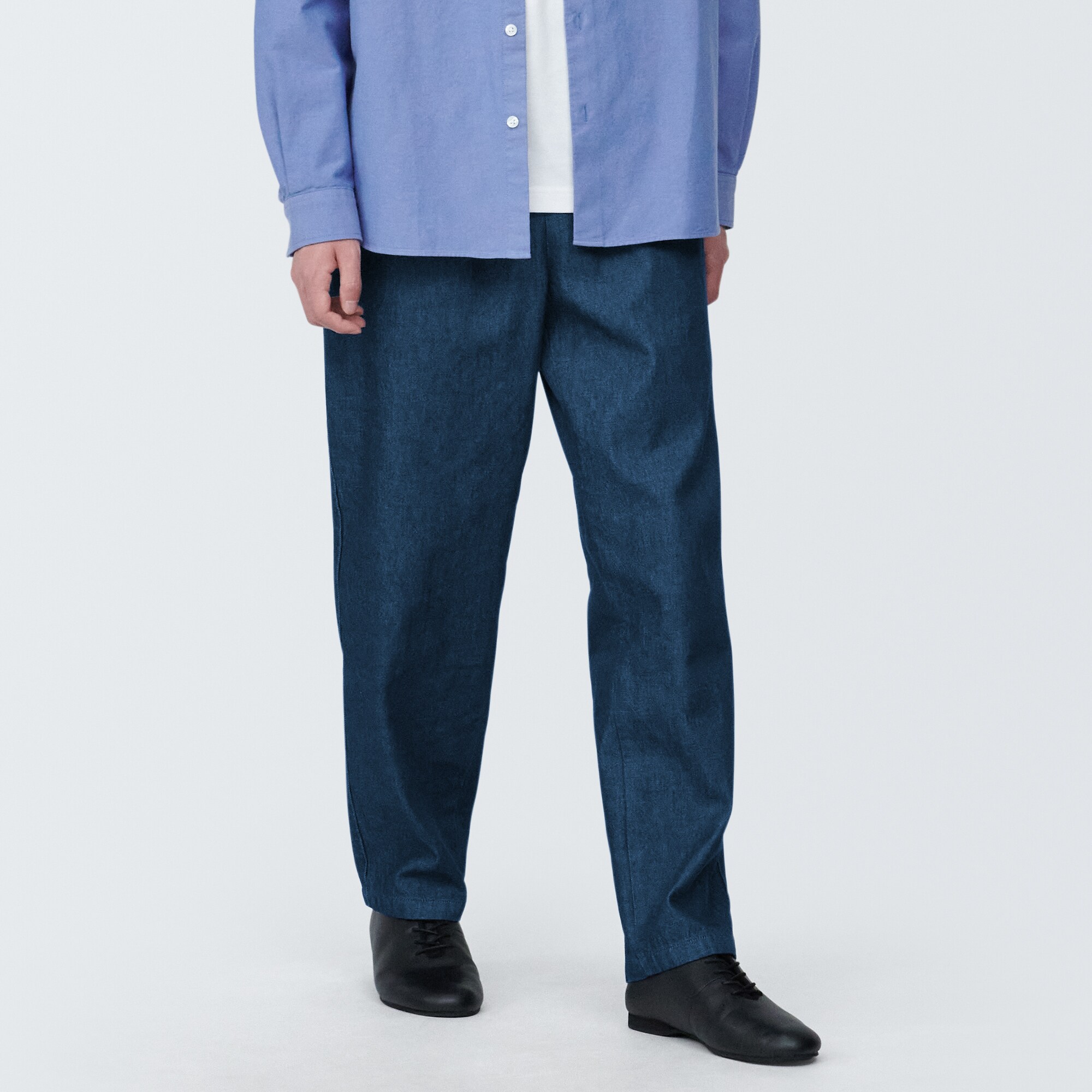 紳士　デニムイージーパンツ　生成