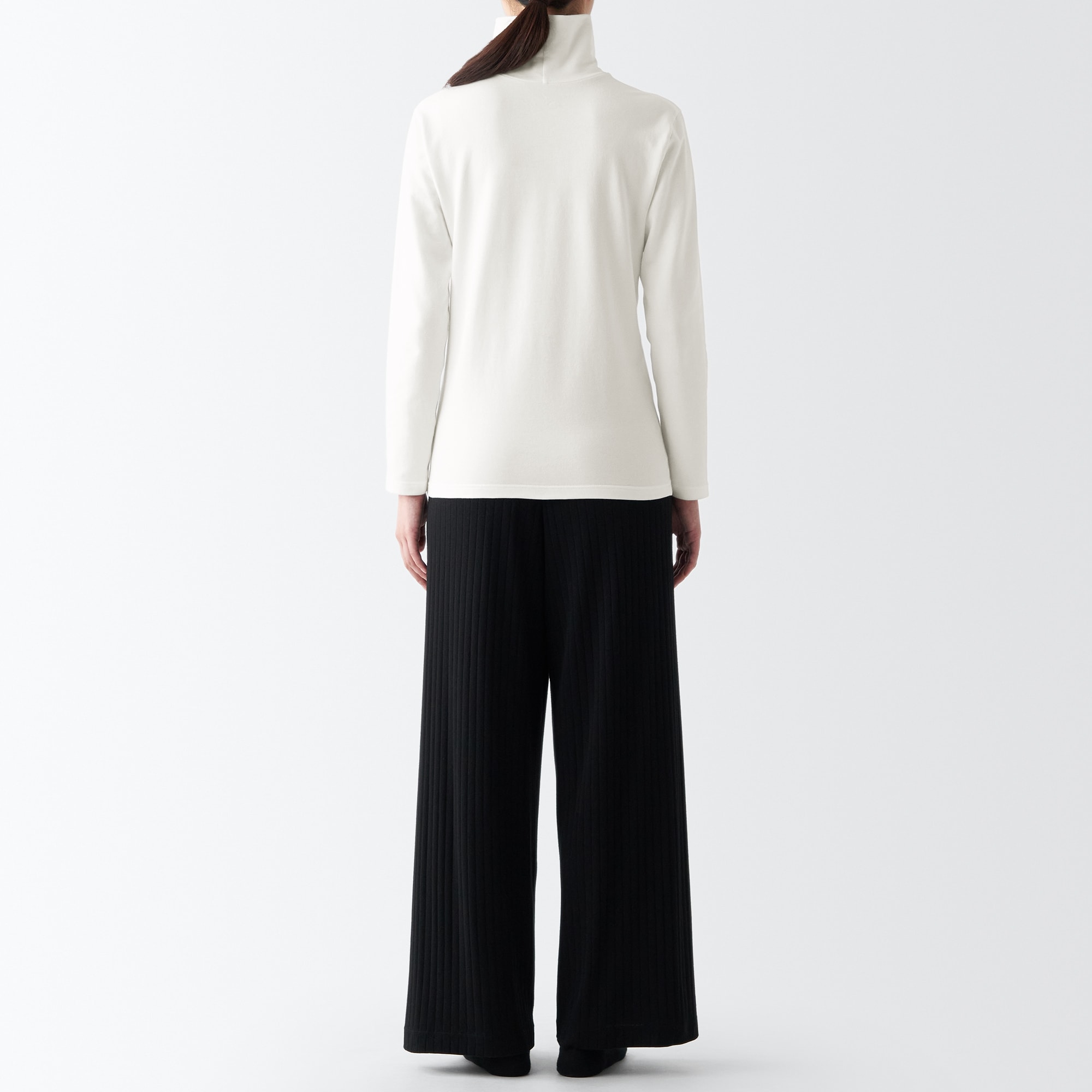 あったか綿　厚手　タートルネック長袖Ｔシャツ