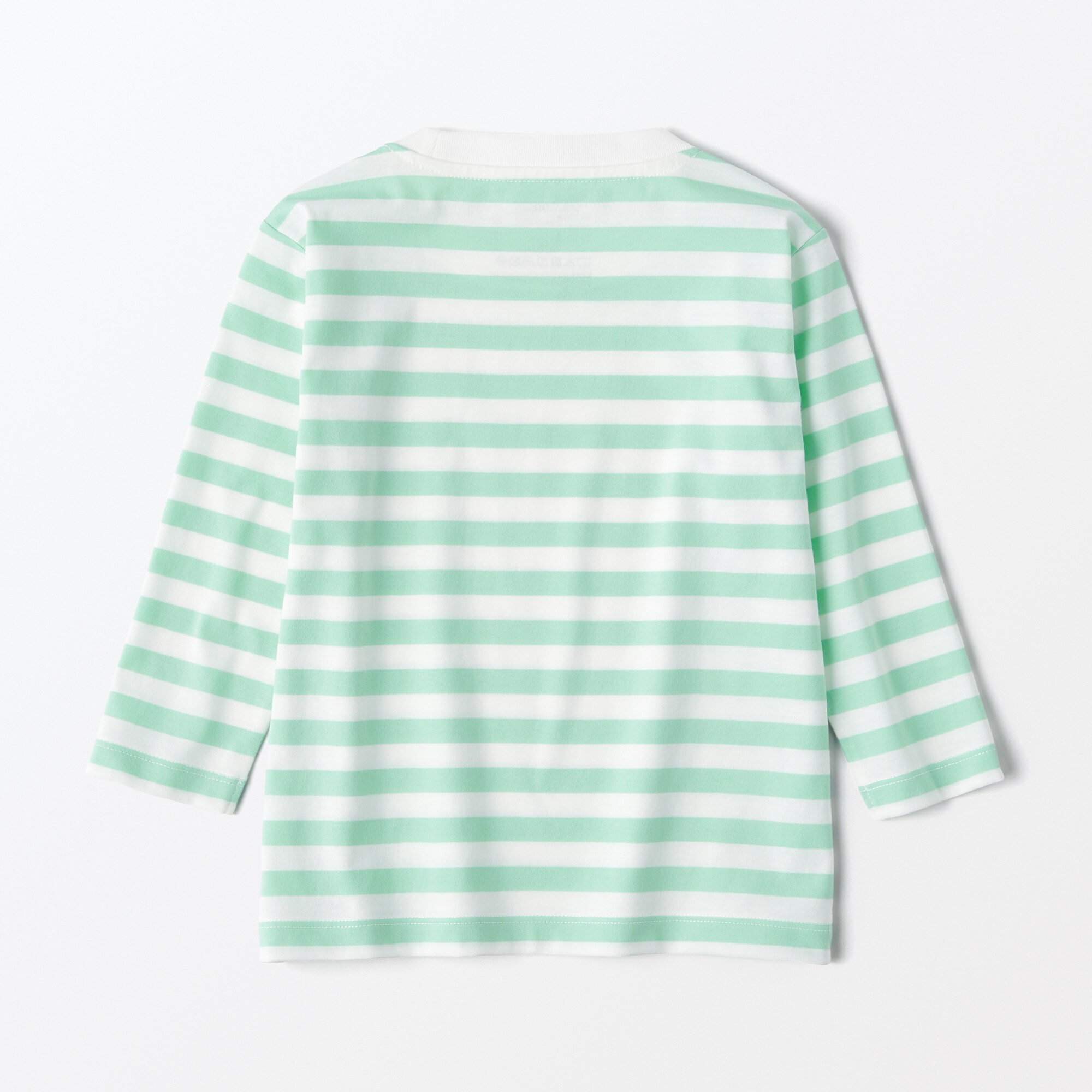 ベビー　あたまするっと　クルーネック長袖Ｔシャツ　ボーダー