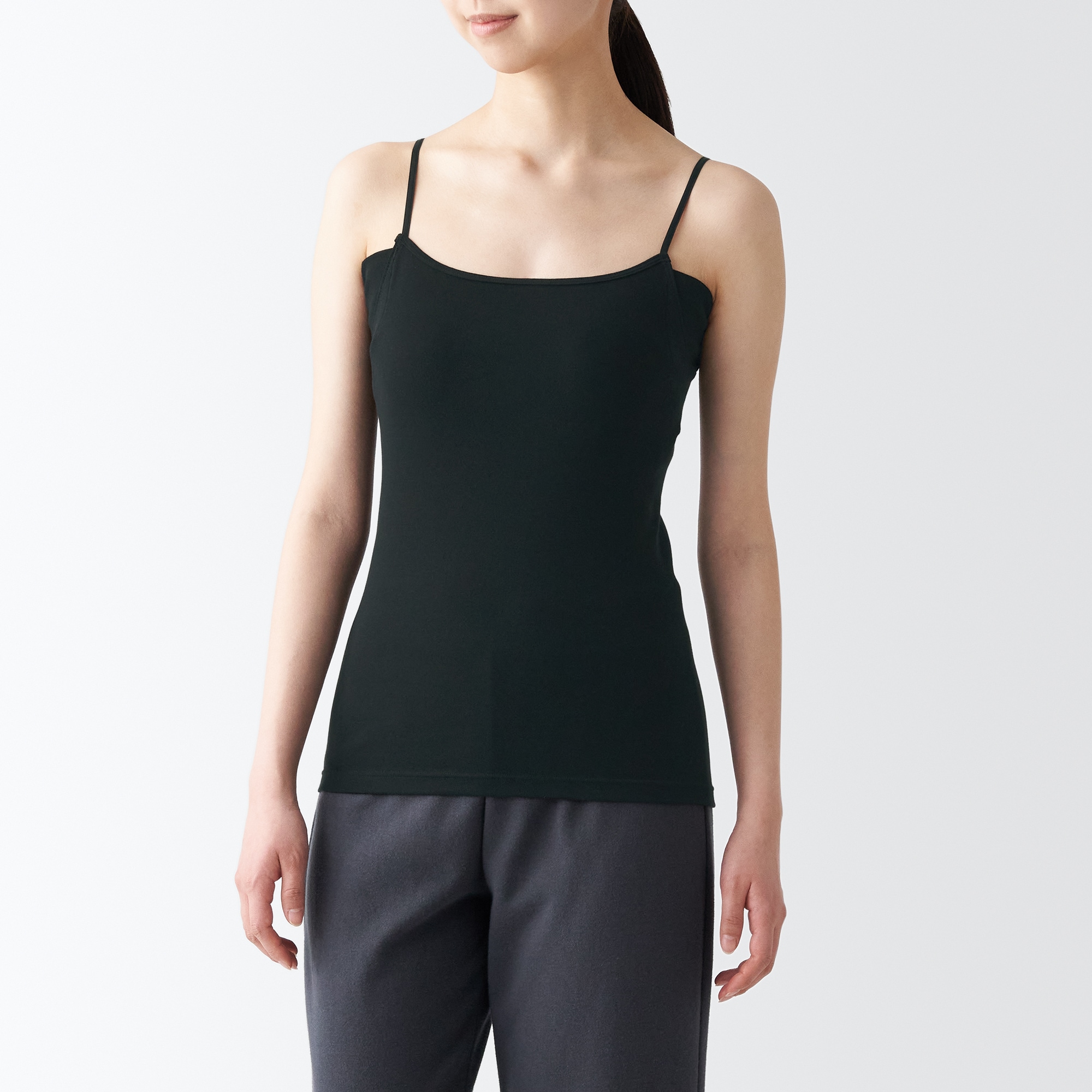 さらっと綿　汗取りパッド付きキャミソール