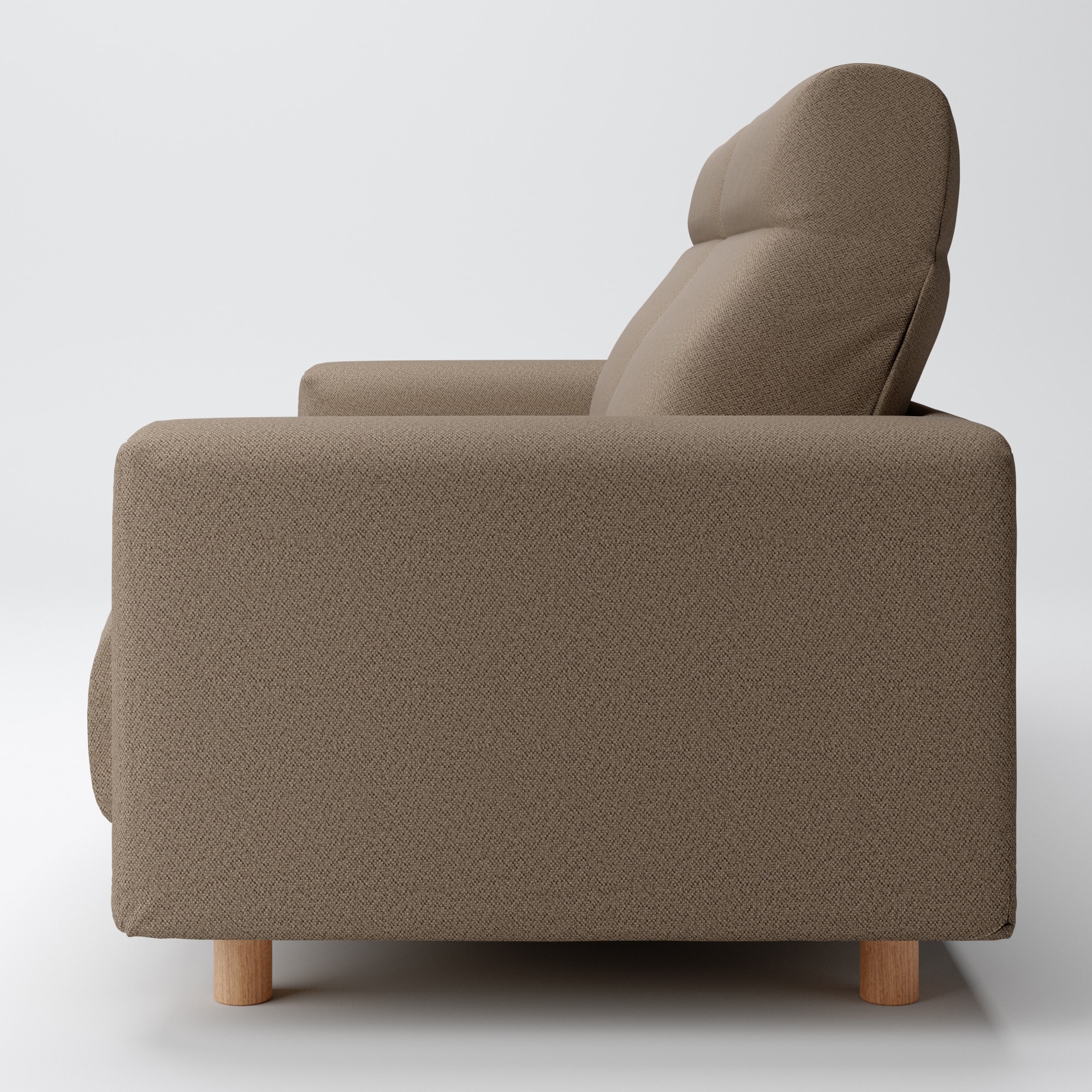 【カバー】綿太番手ソファ本体２．５シーターフェザーポケットコイルハイバックカバー