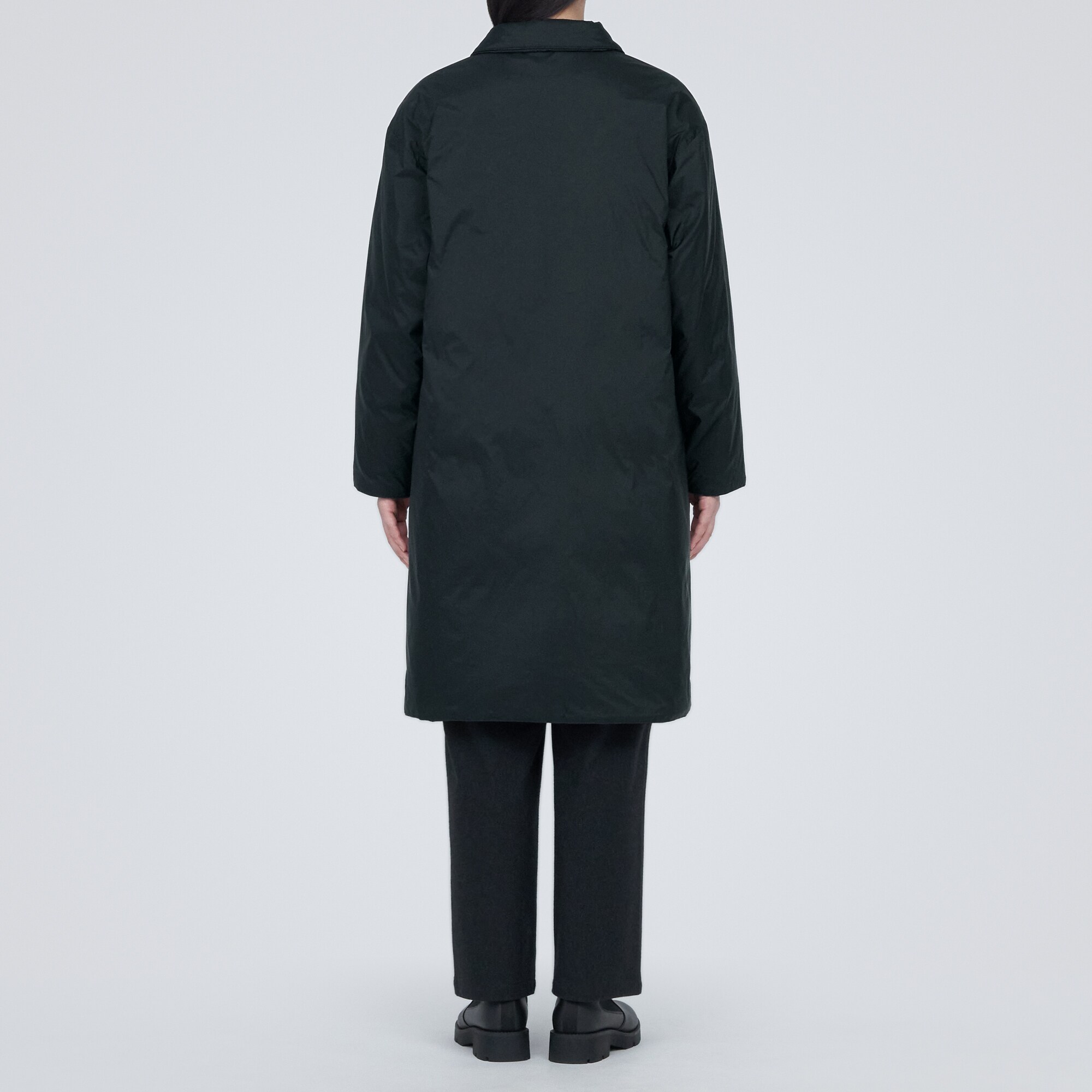 軽量ダウンステンカラーコート（帯電防止裏地）