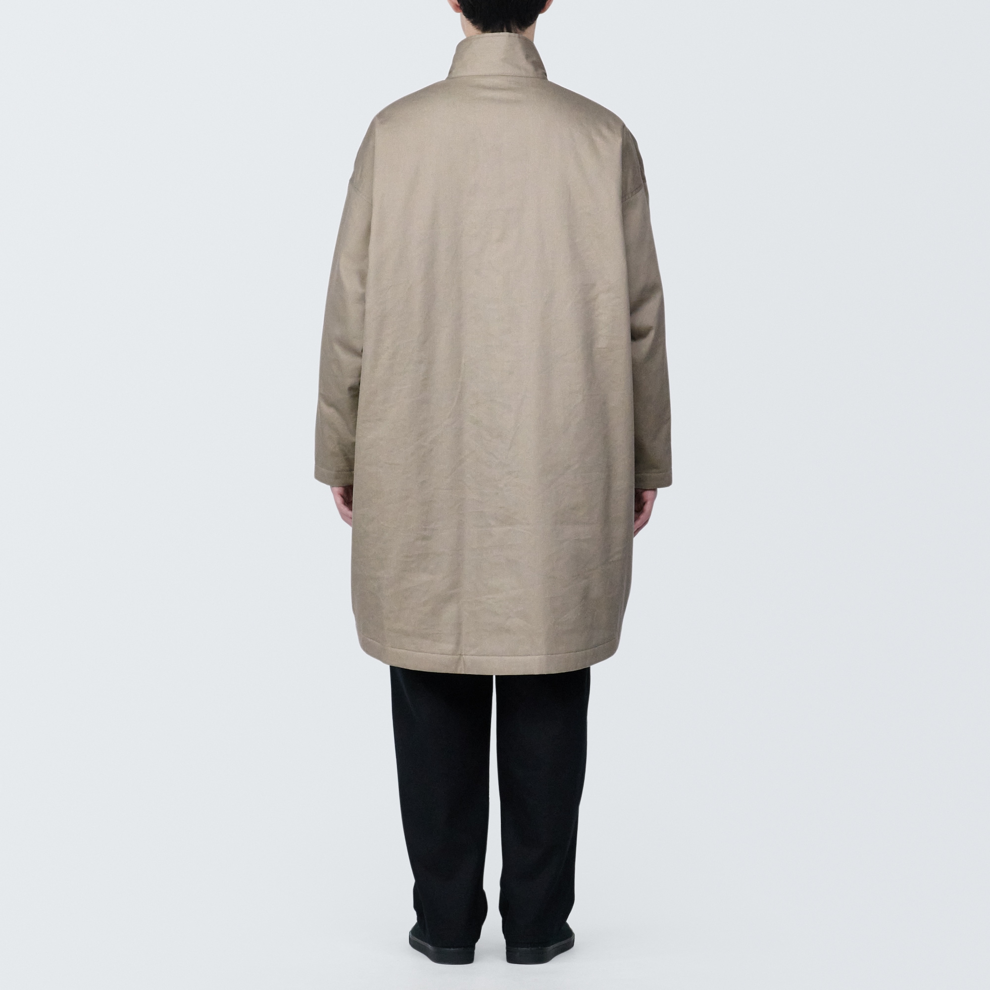 紳士　木の実から作ったカポック混中わた　コート