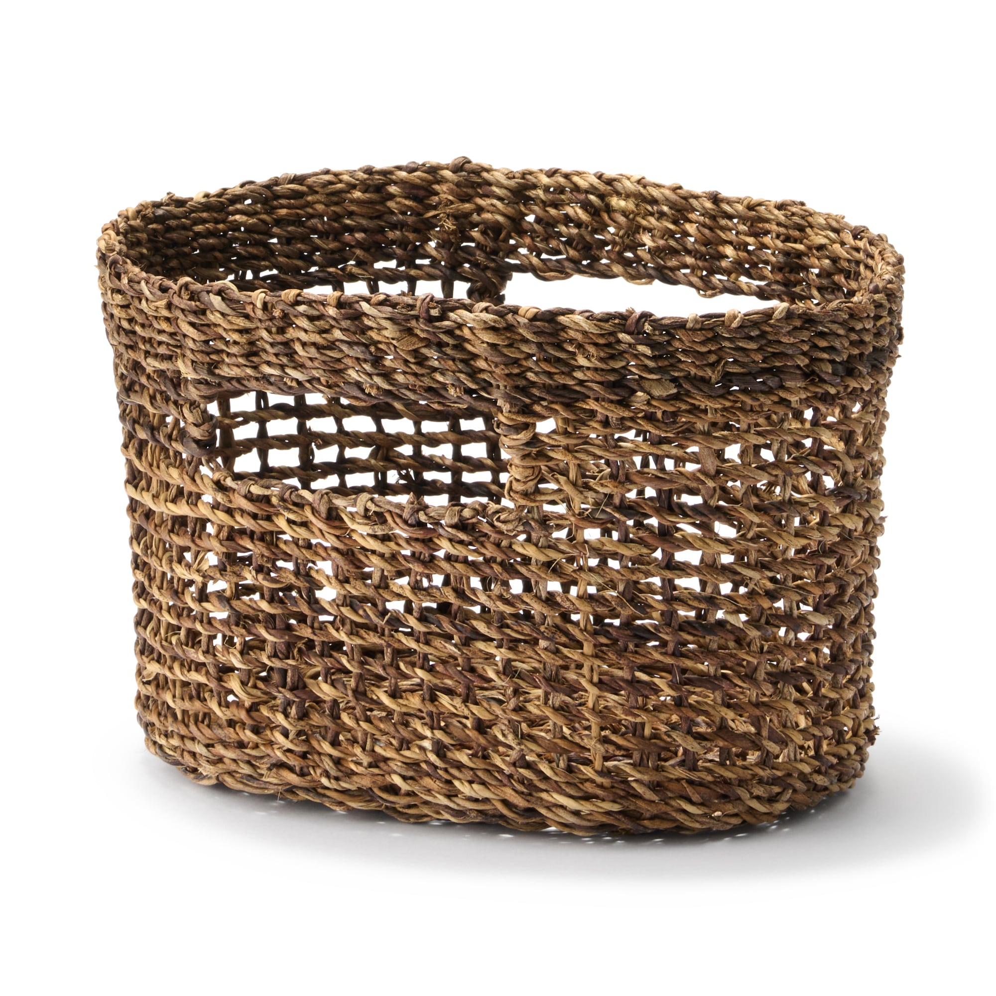 バクバク　持ち手付　オーバルバスケット　小