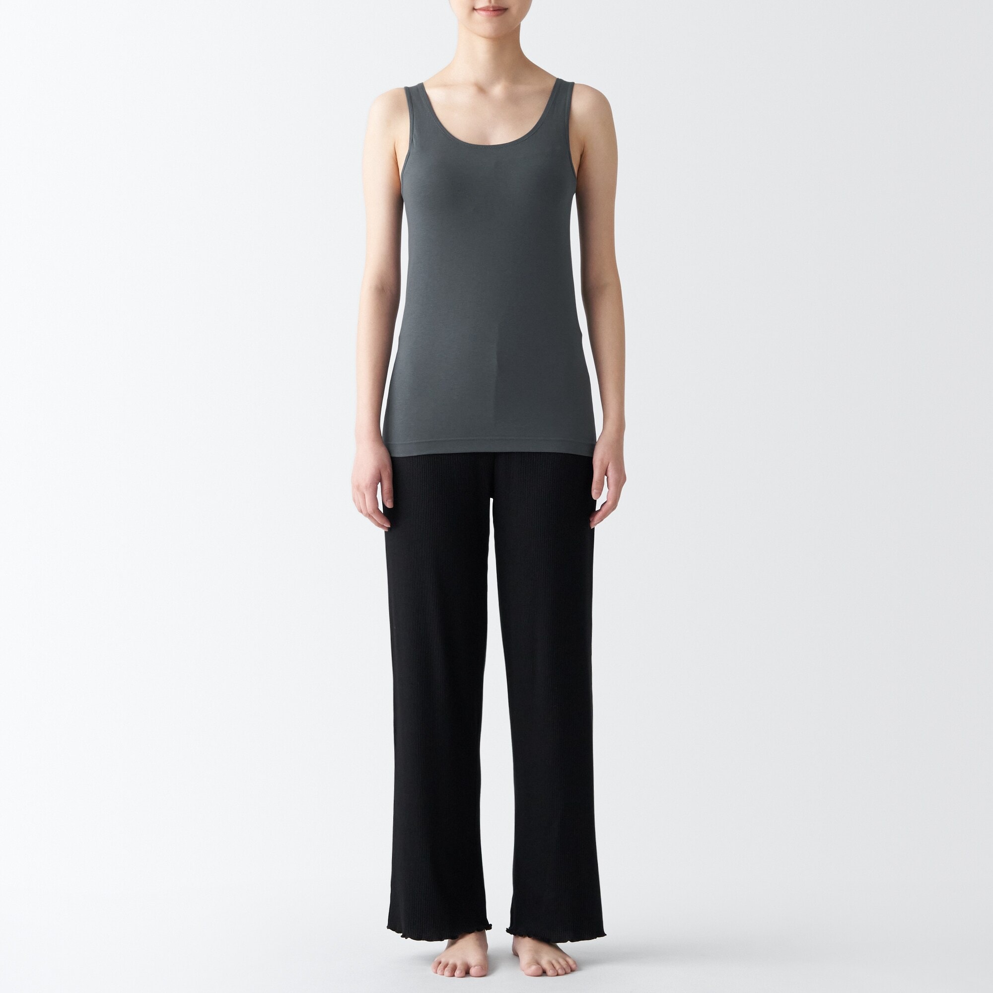 シルク混ブラタンクトップ