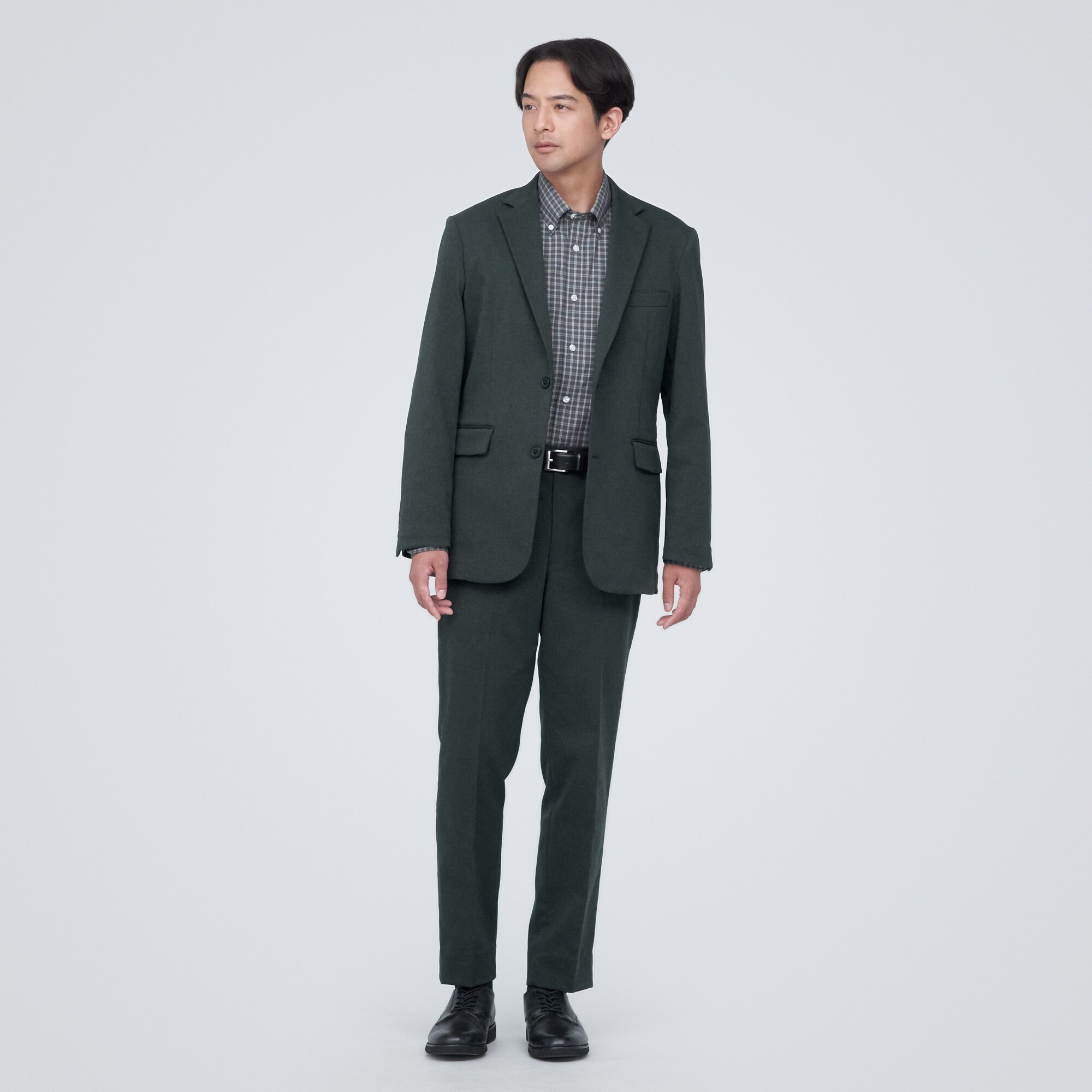 【セットアップ可能】起毛ストレッチジャケット