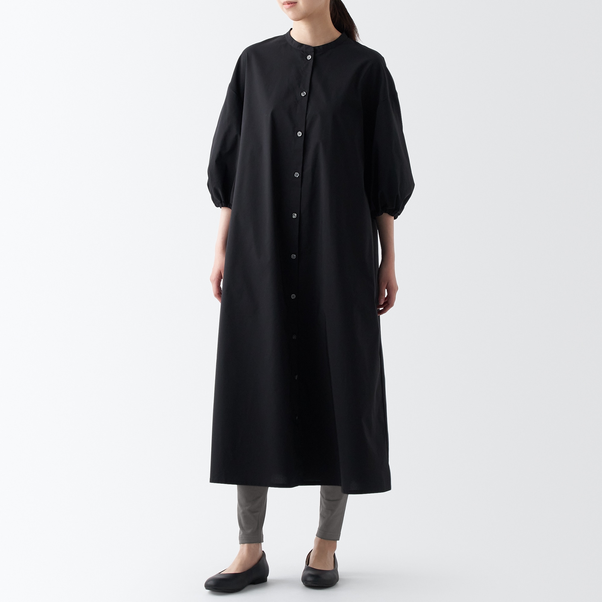 婦人　ストレッチ天竺編み　レギンス（十分丈）