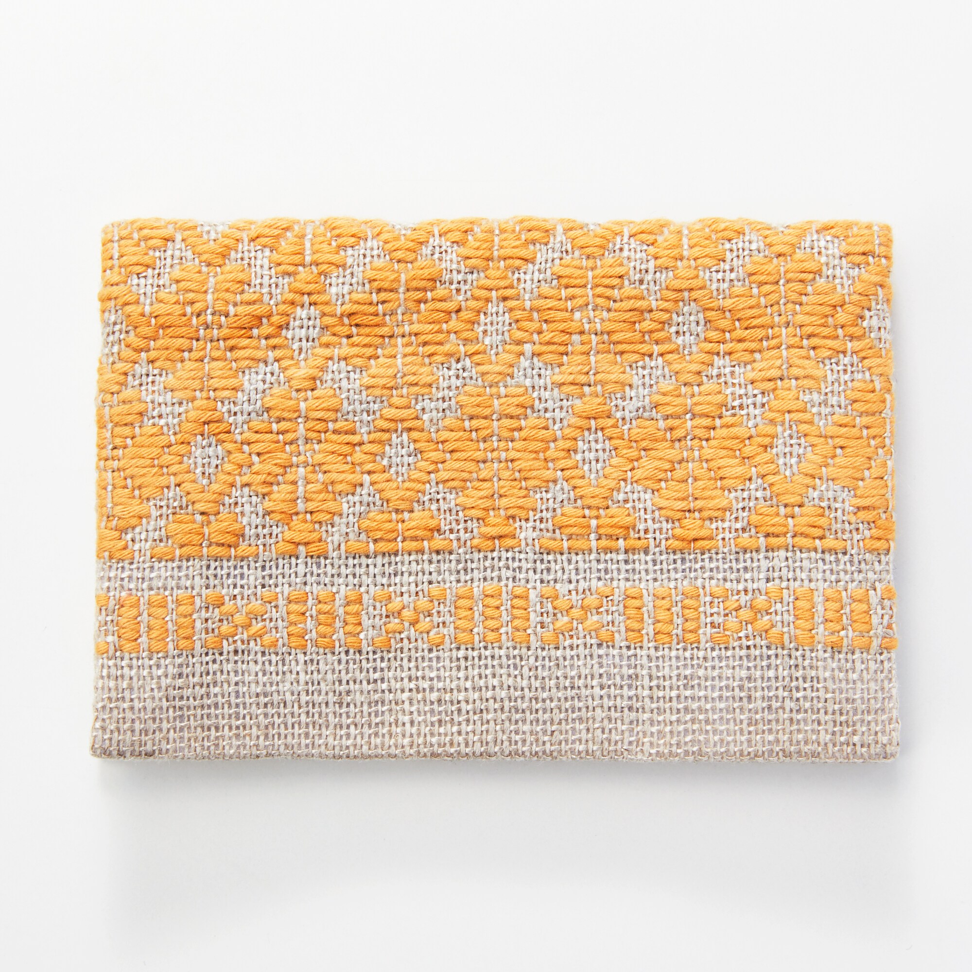 こぎん刺し　名刺入れ　草木染め（りんご）