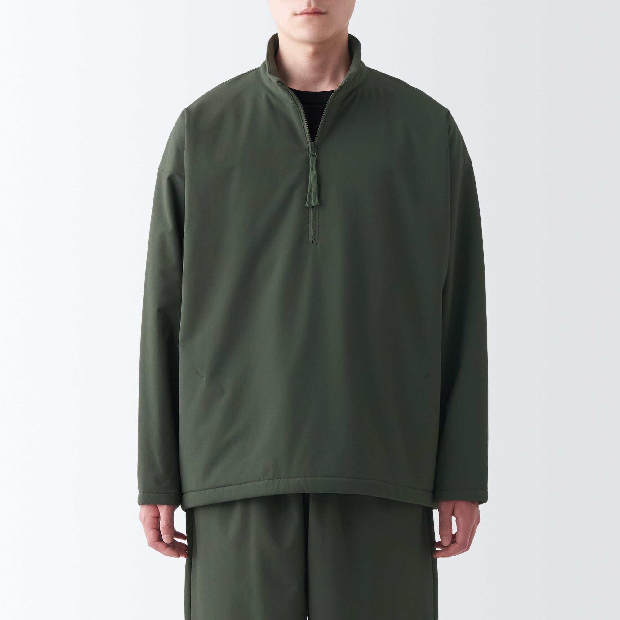 裏起毛プルオーバー