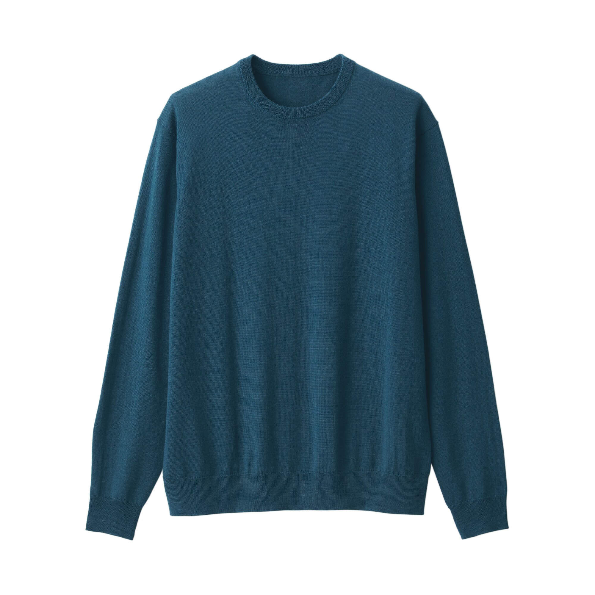 洗えるウールハイゲージクルーネックセーター