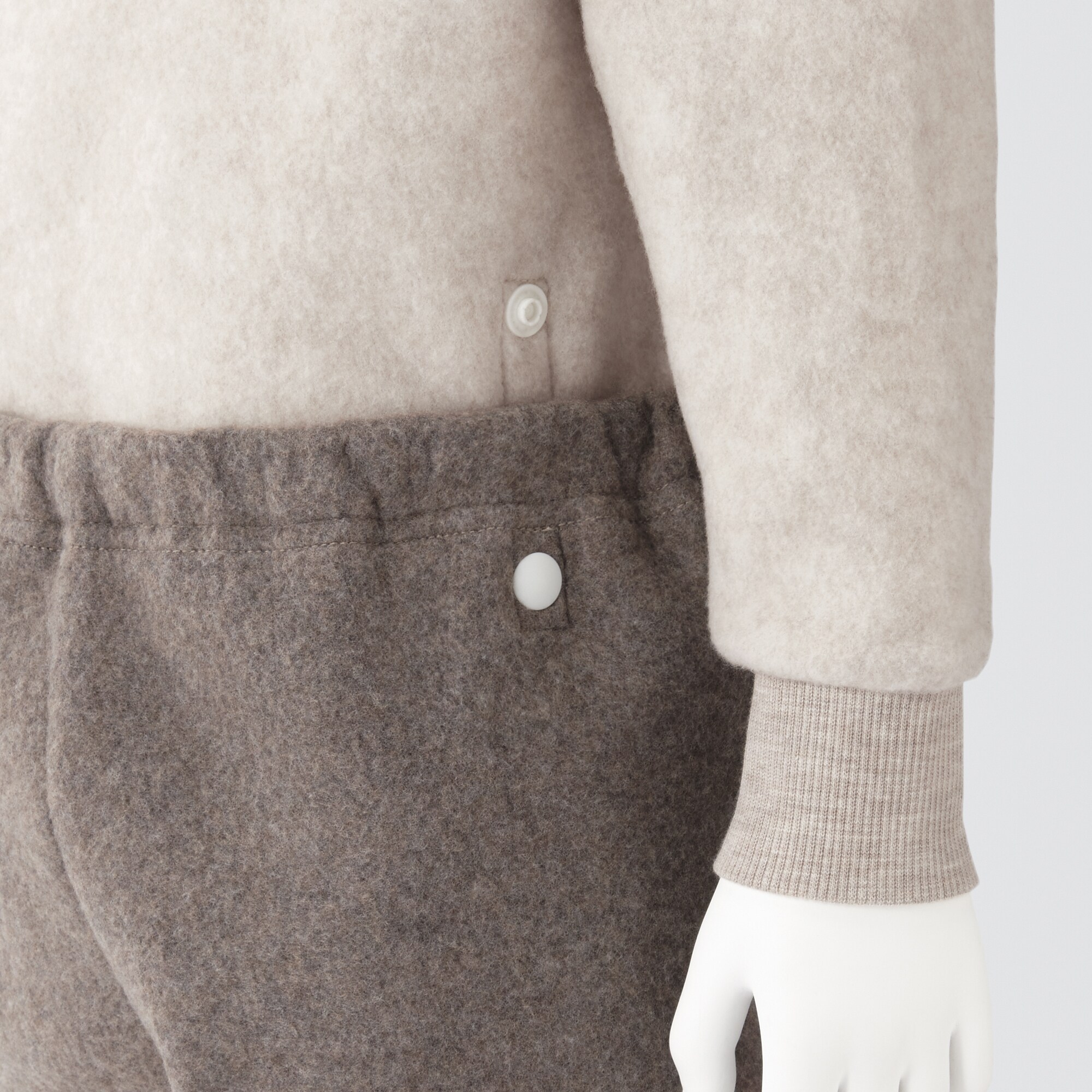 なめらかフリース　ルームウエアセット（ベビー）