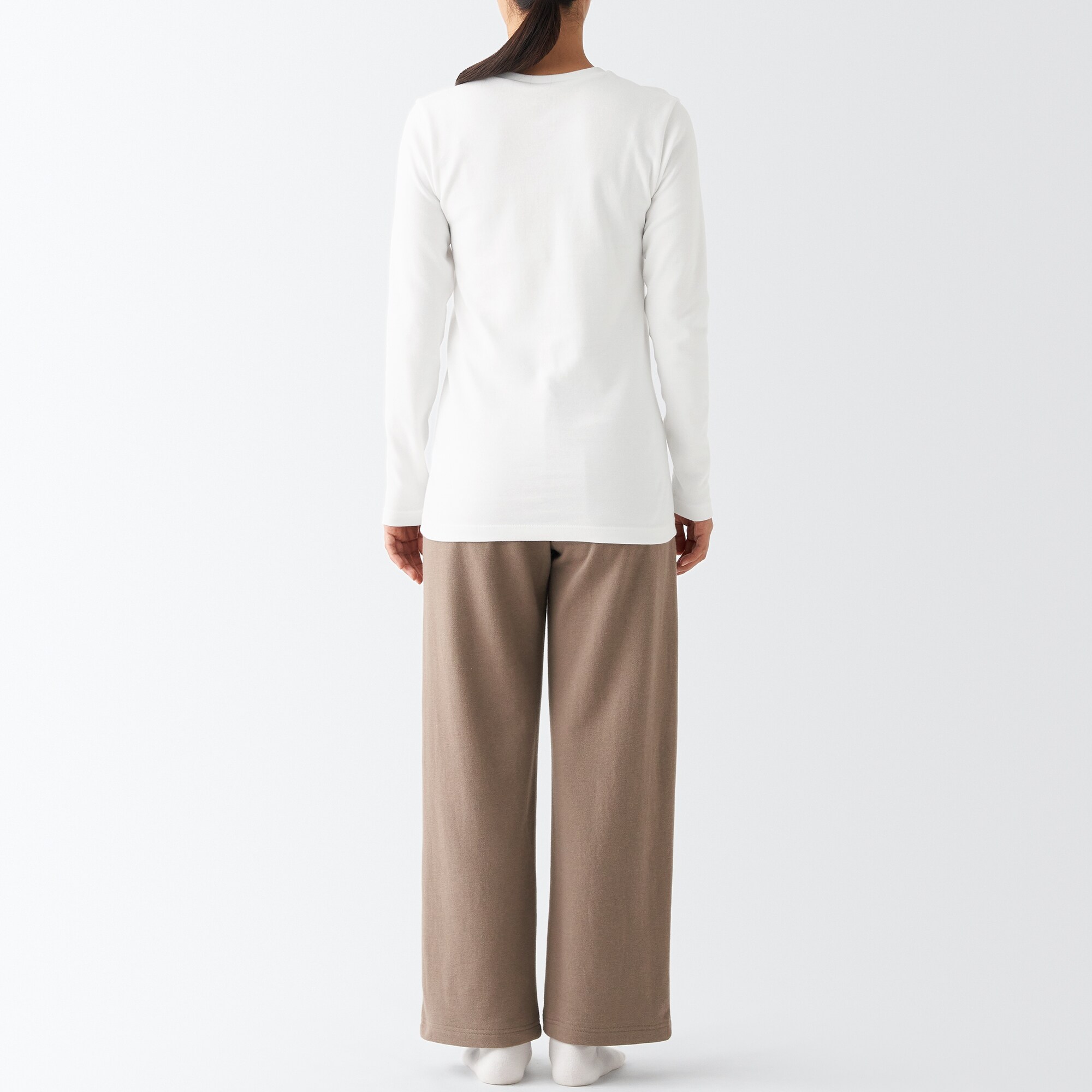 あったか綿　ウール　長袖Ｔシャツ