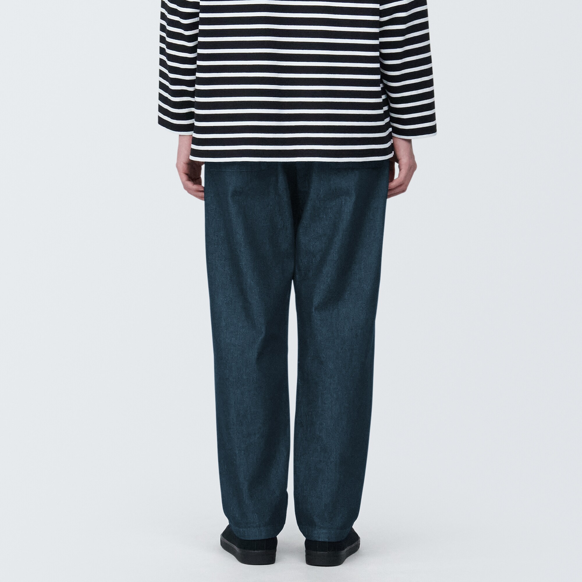 紳士　デニムイージーパンツ　生成