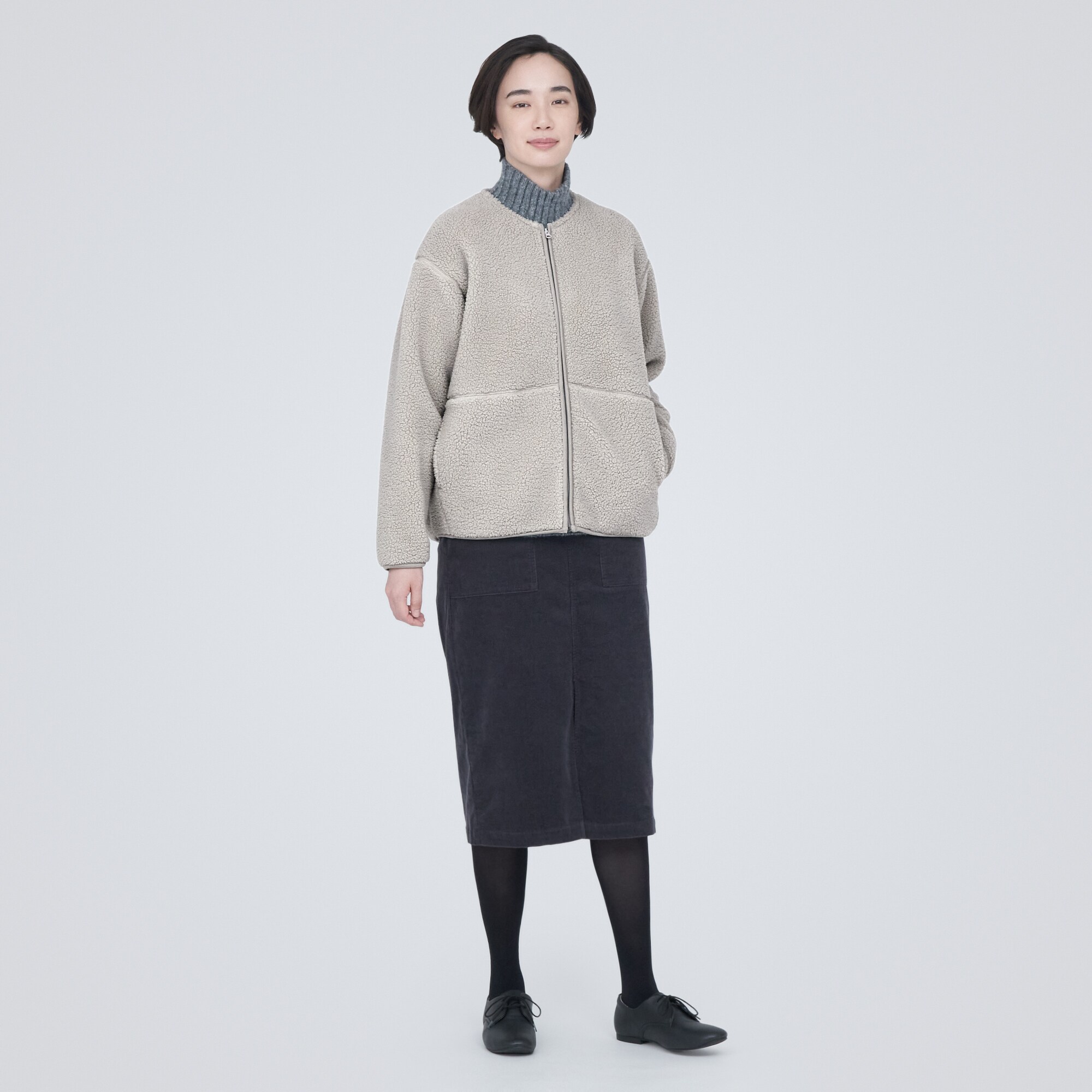 ボアフリースジャケット