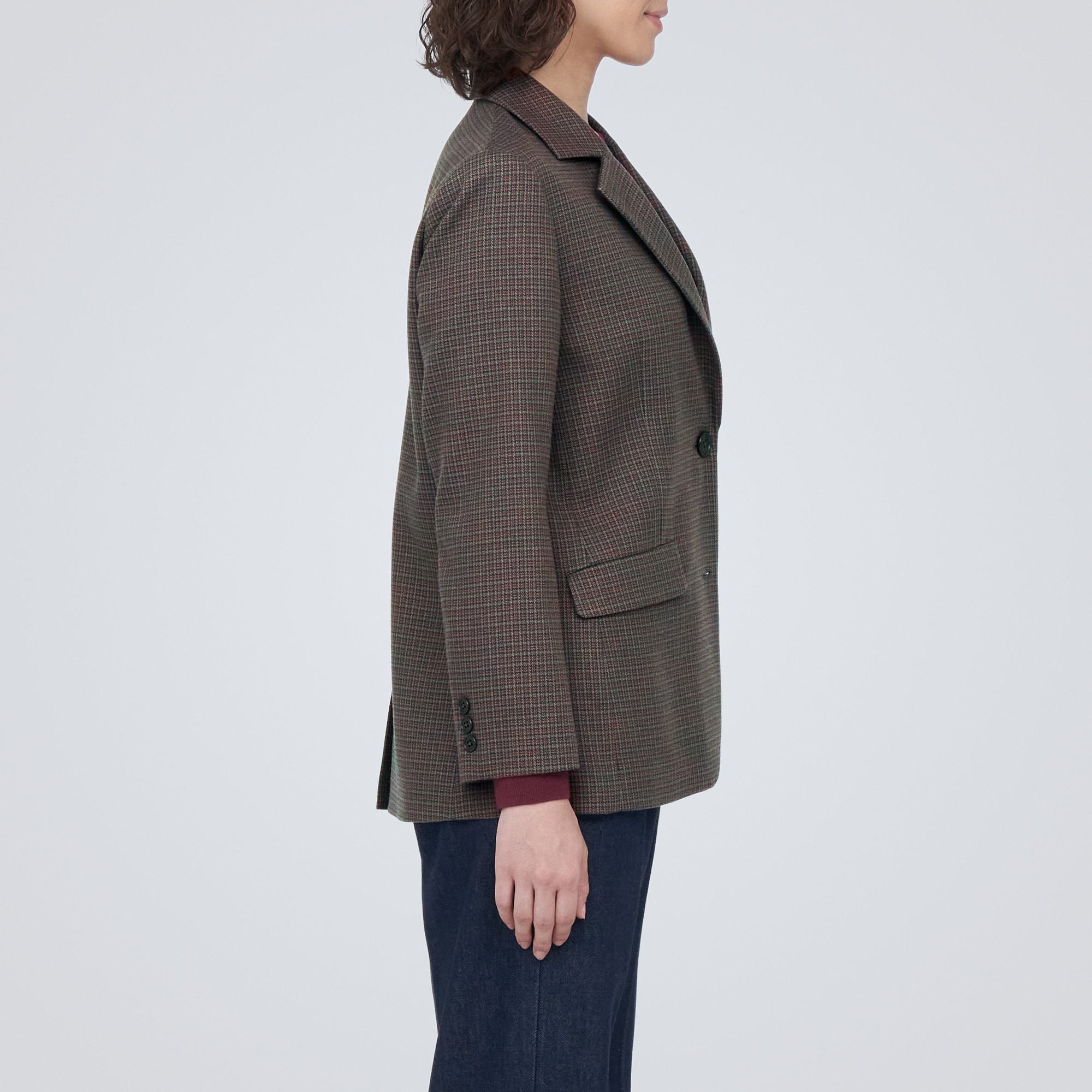 起毛テーラードジャケット