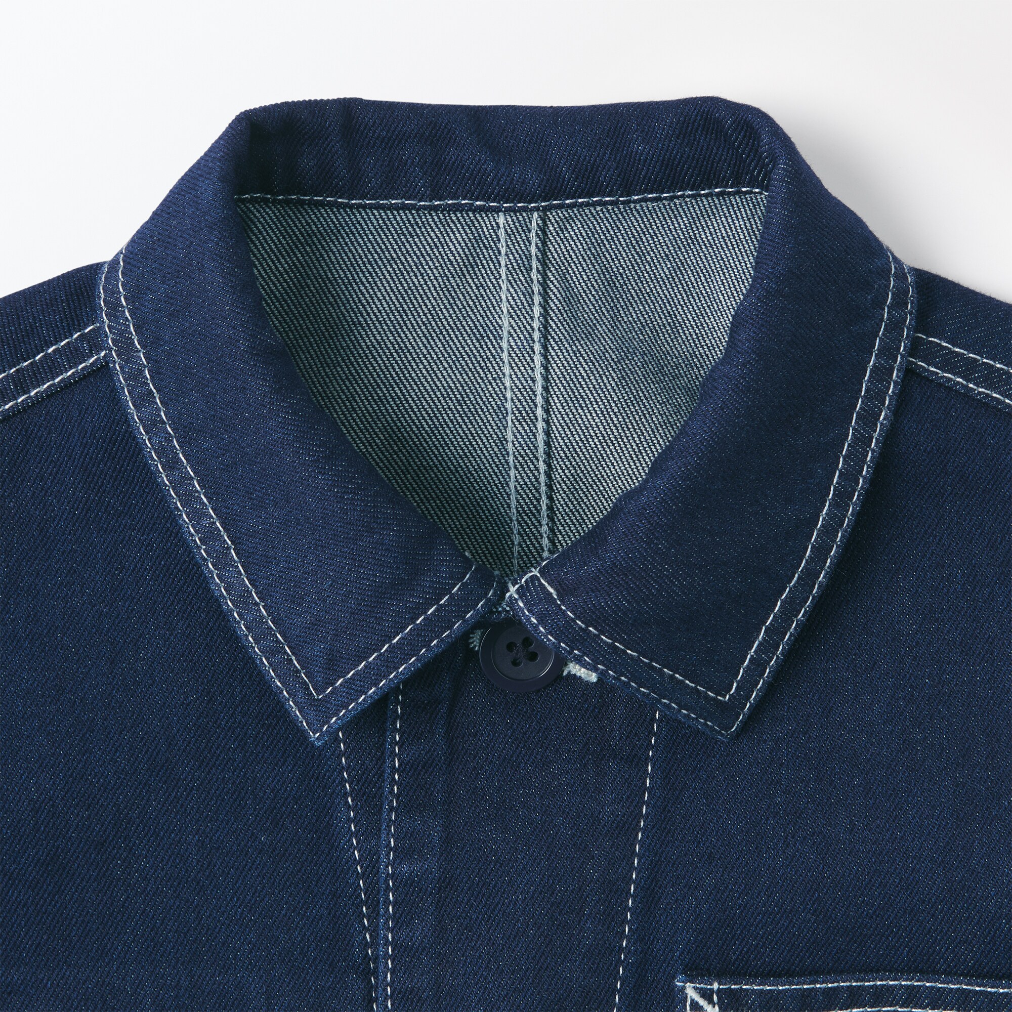 キッズ　木の実から作ったカポック混デニムジャケット