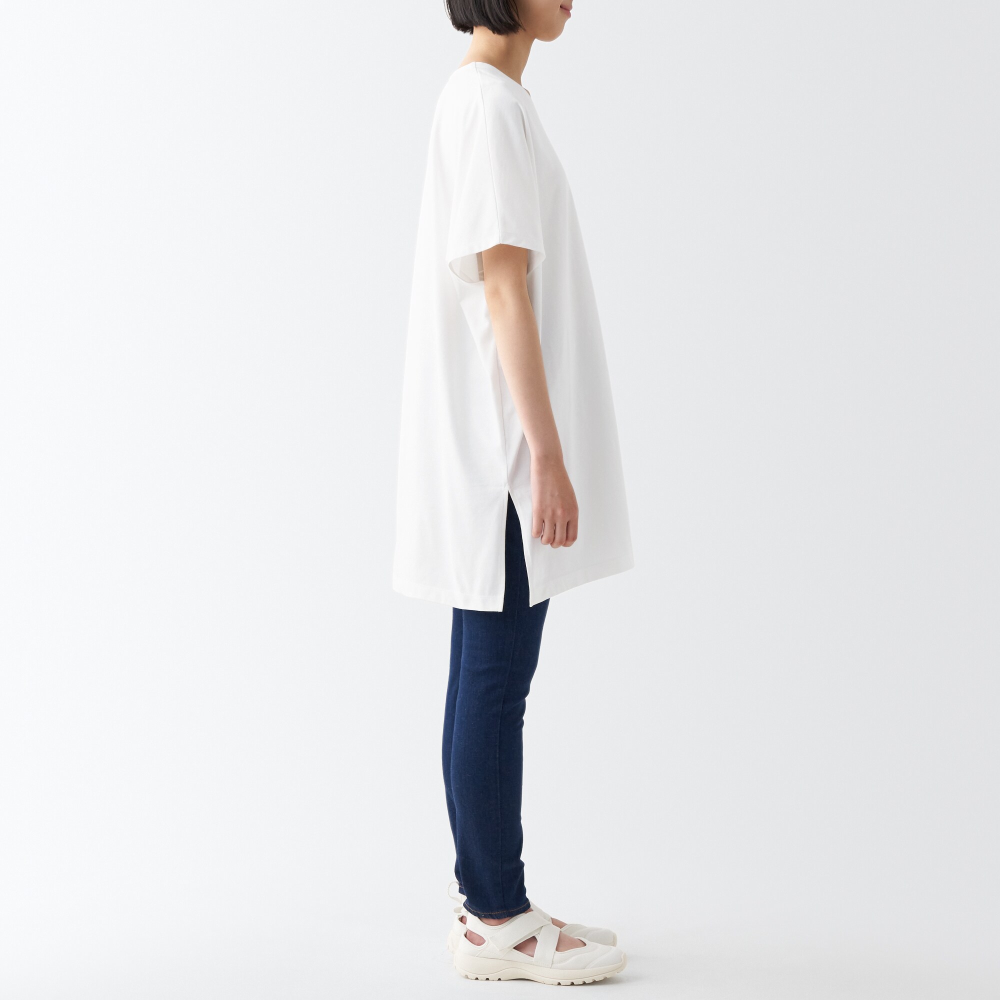 涼感ＵＶカットＶネックチュニック