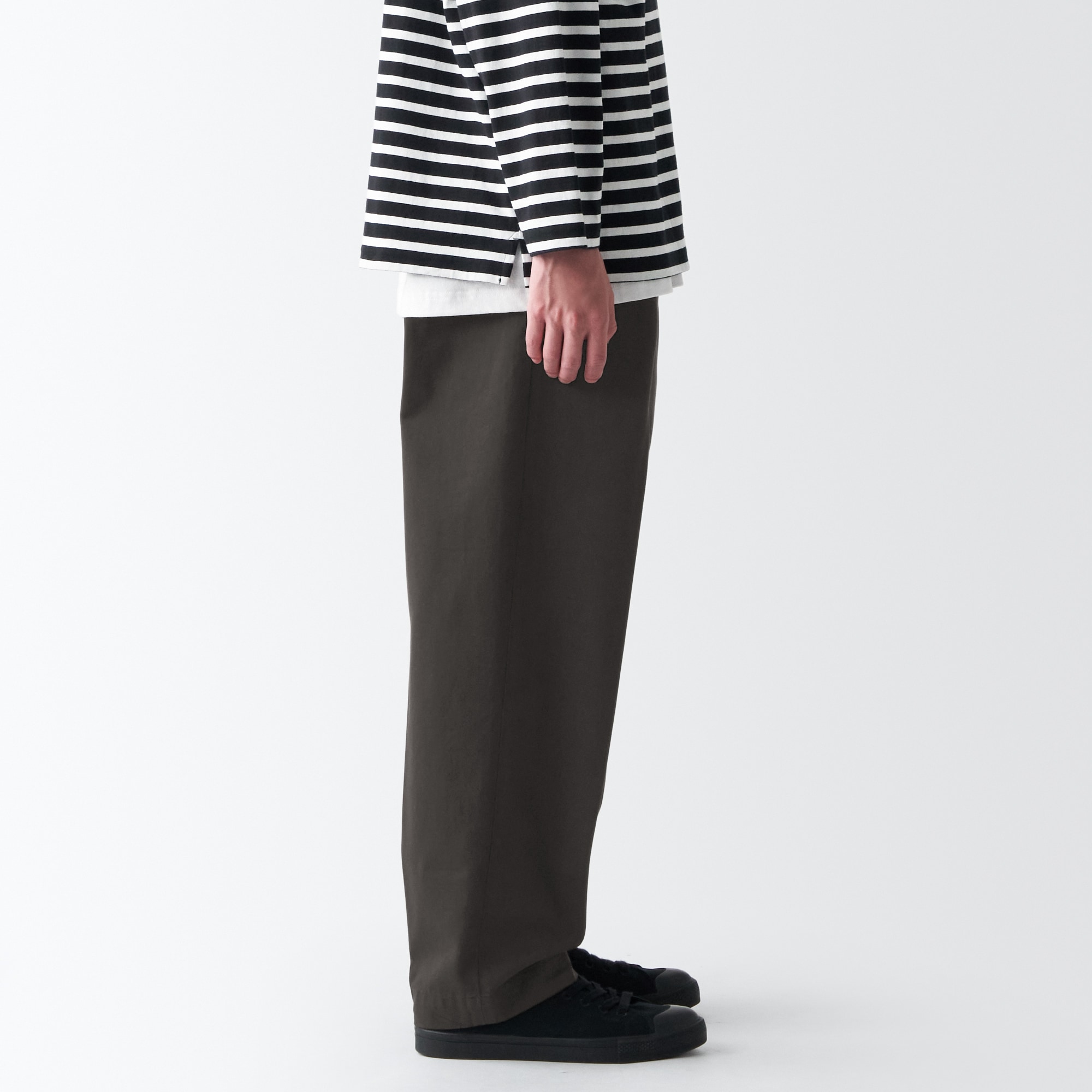 【ワイド】チノタックワイドパンツ